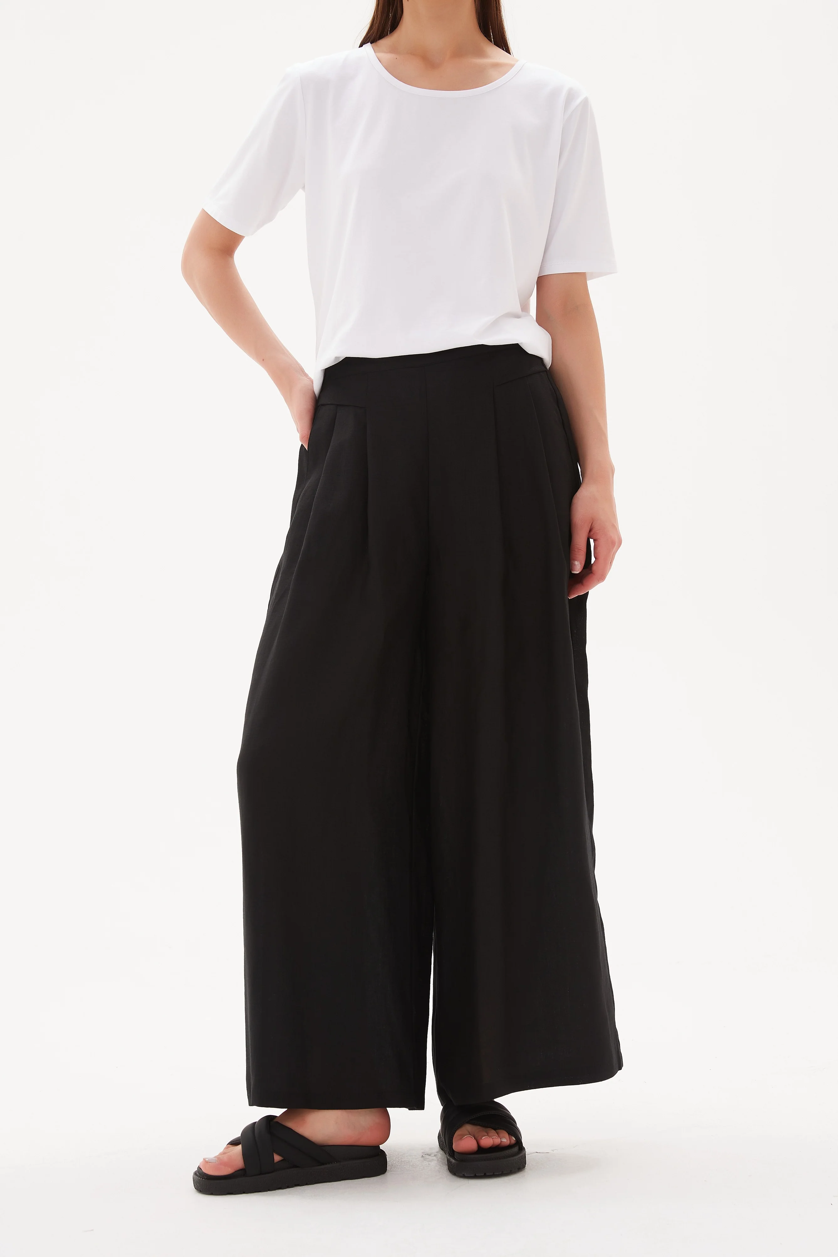 ELASTIC BACK PALAZZO PANT - Image 16