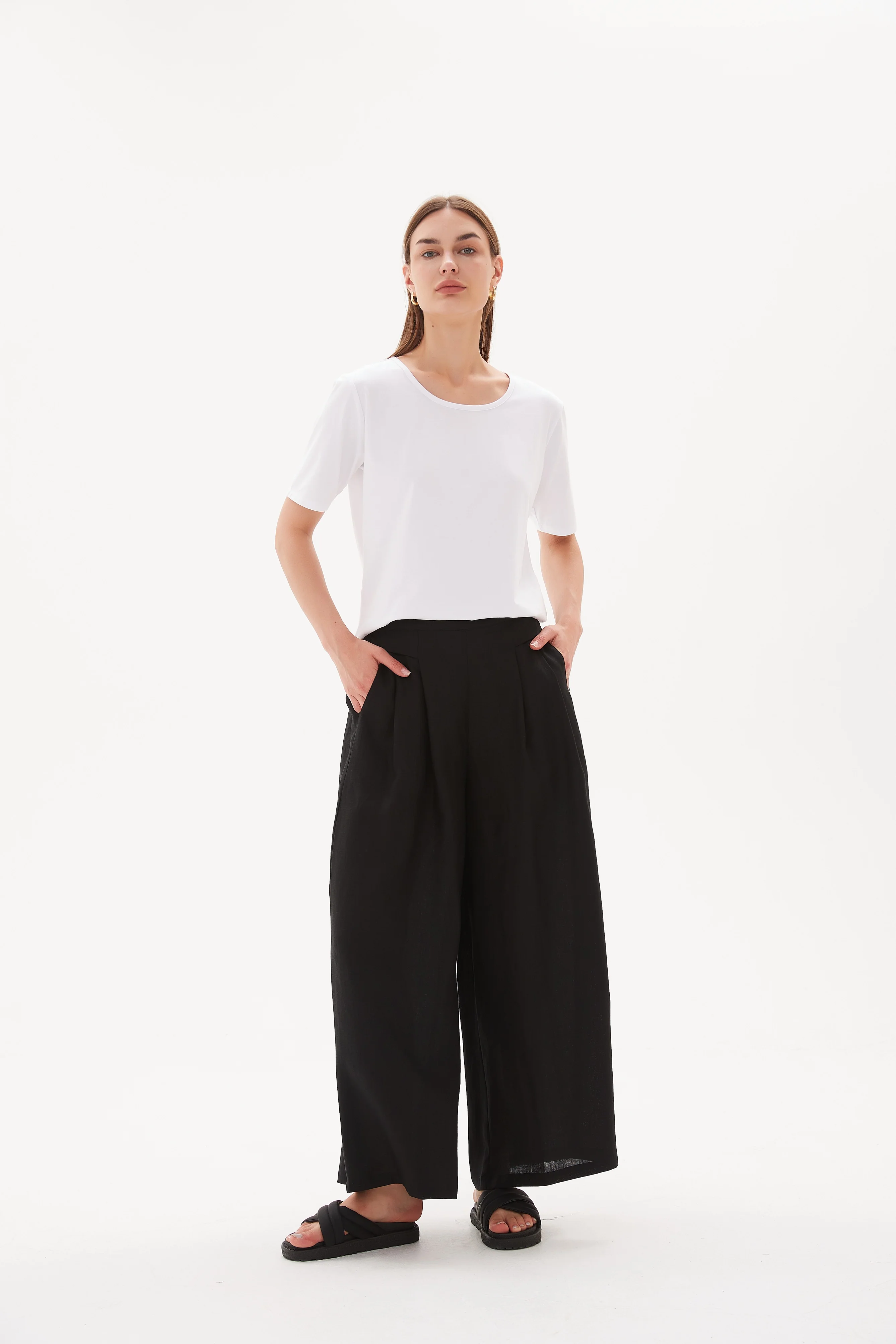 ELASTIC BACK PALAZZO PANT - Image 17