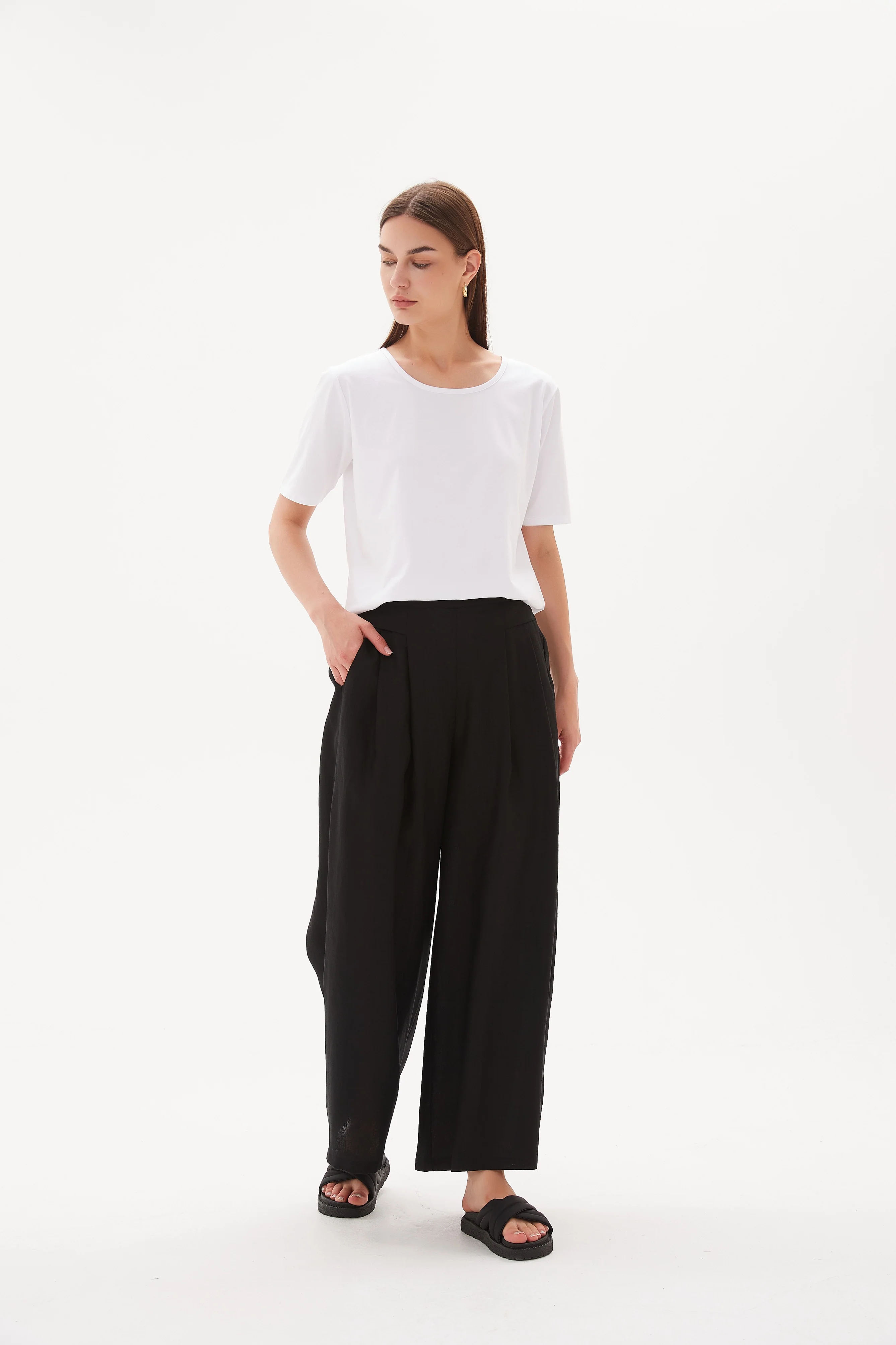 ELASTIC BACK PALAZZO PANT - Image 19