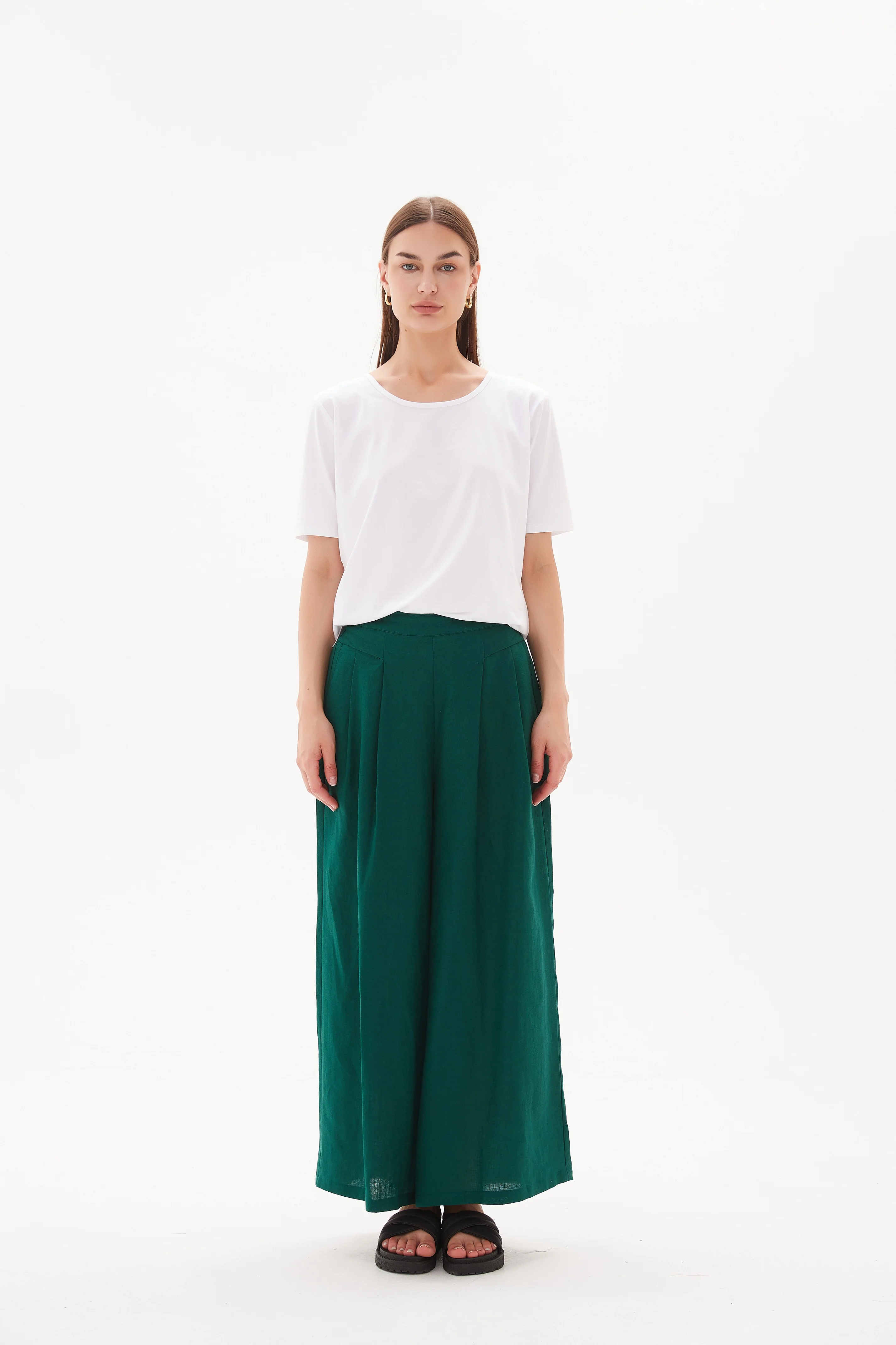 ELASTIC BACK PALAZZO PANT - Image 5
