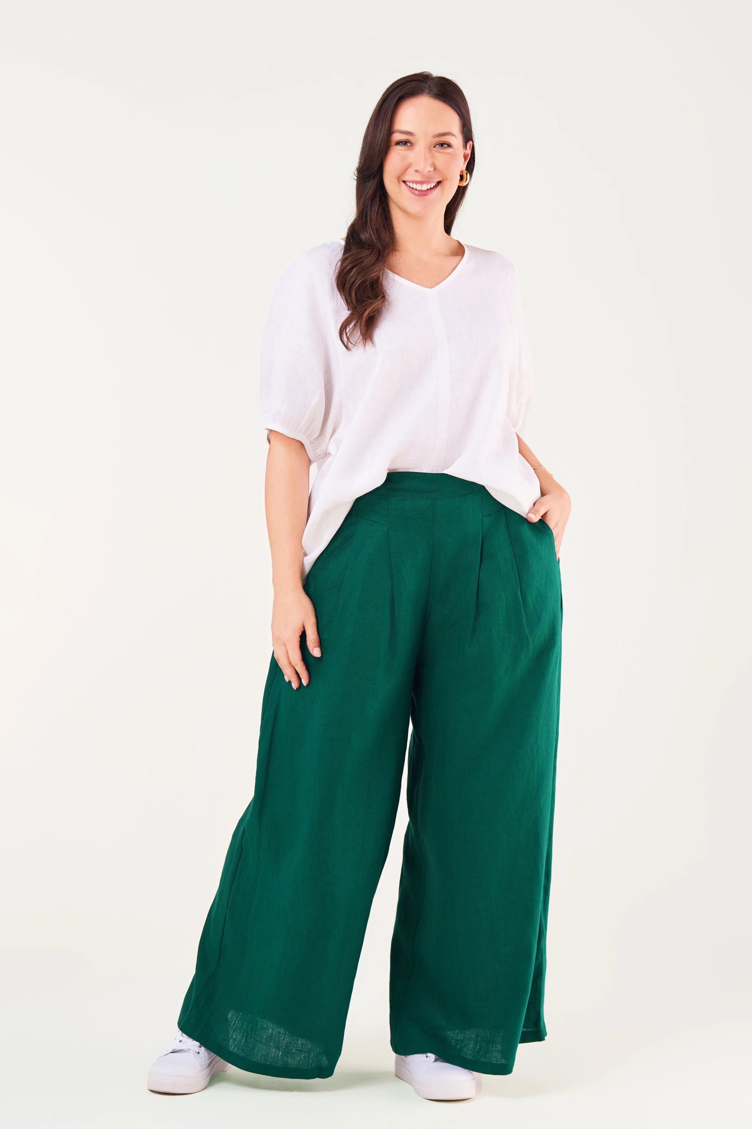 ELASTIC BACK PALAZZO PANT - Image 7