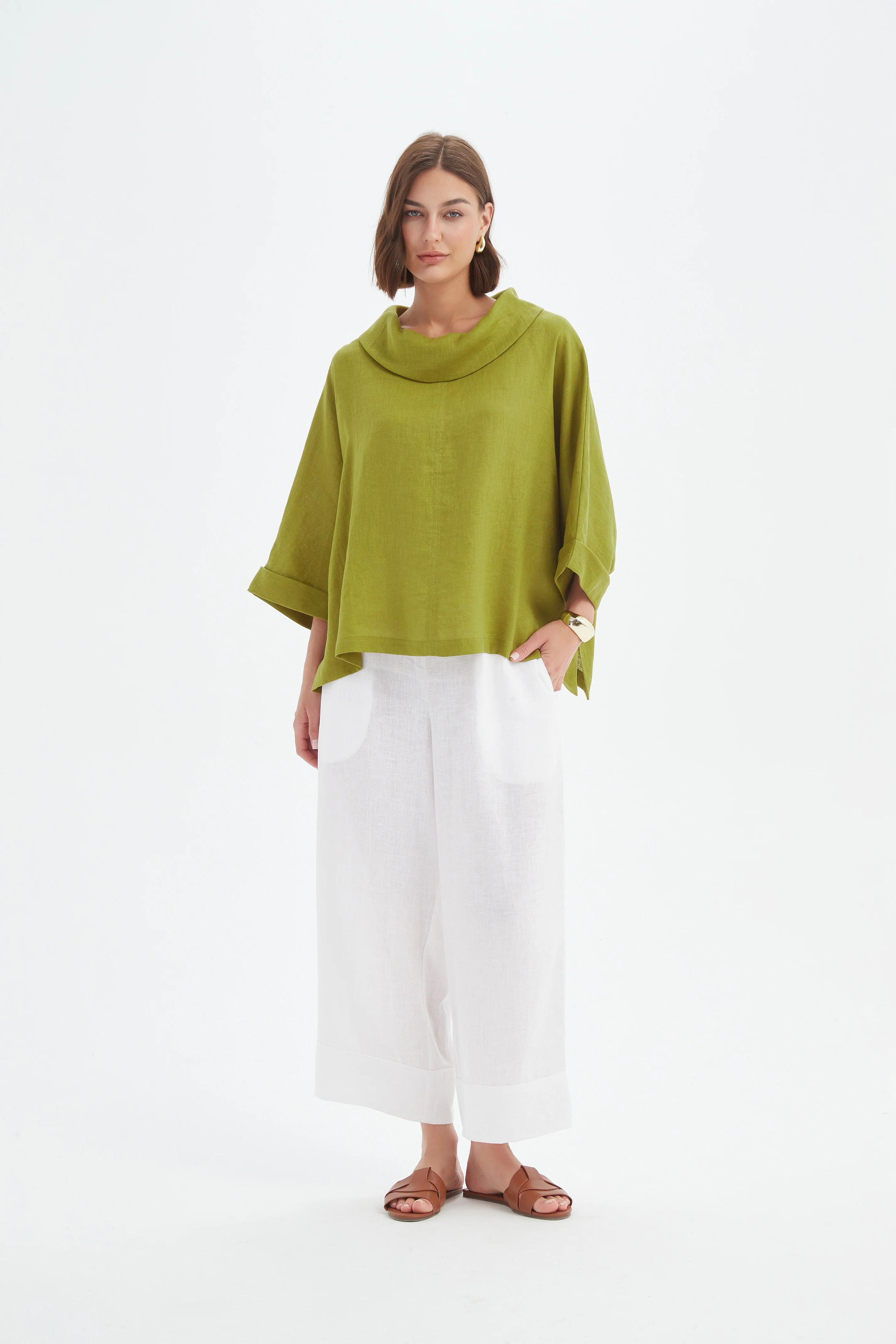 FUNNEL NECK BOXY TOP - Image 10