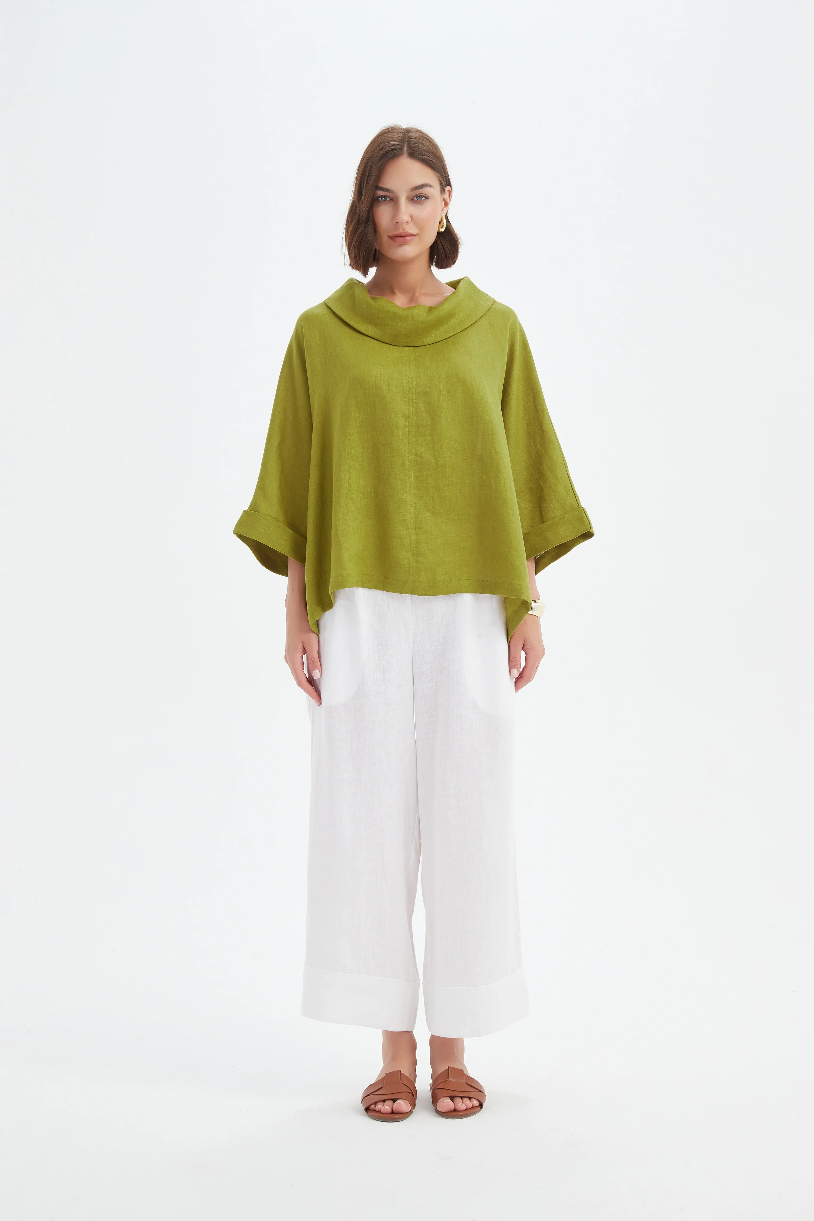 FUNNEL NECK BOXY TOP - Image 11