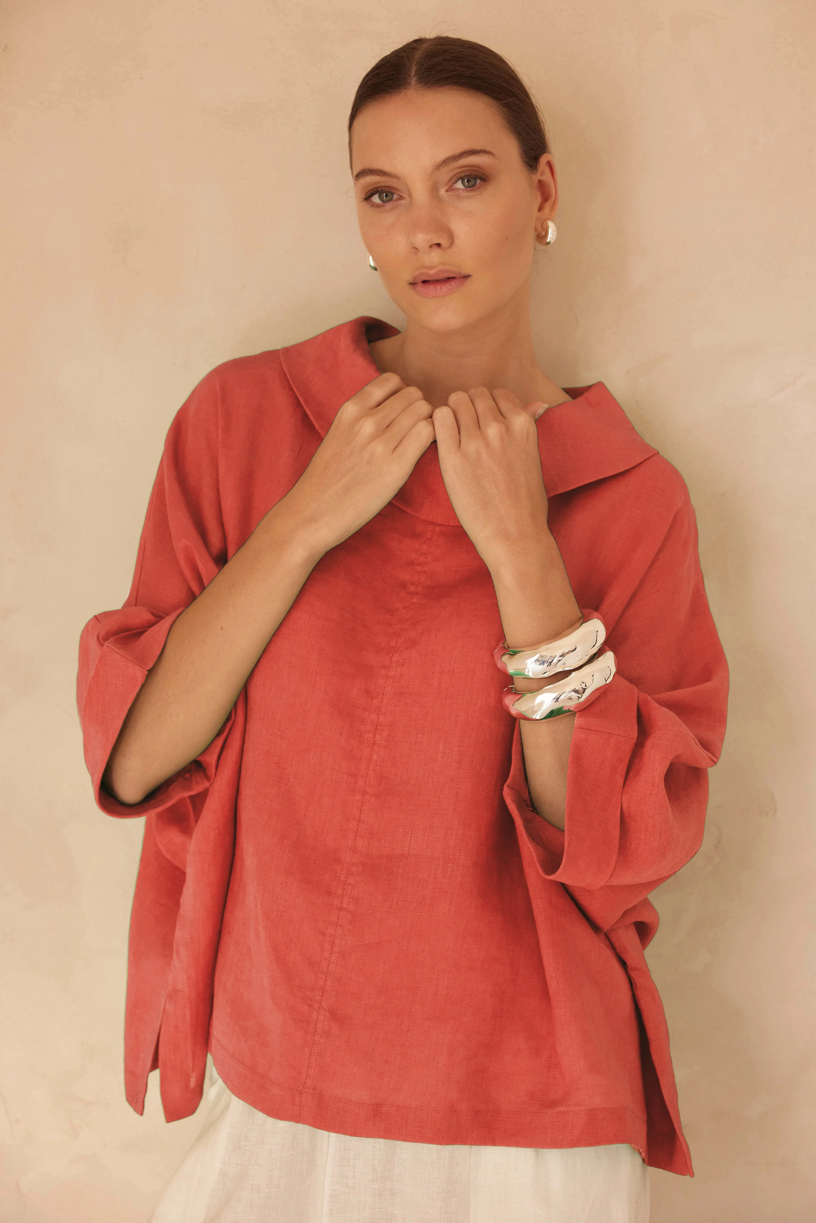 FUNNEL NECK BOXY TOP - Image 13