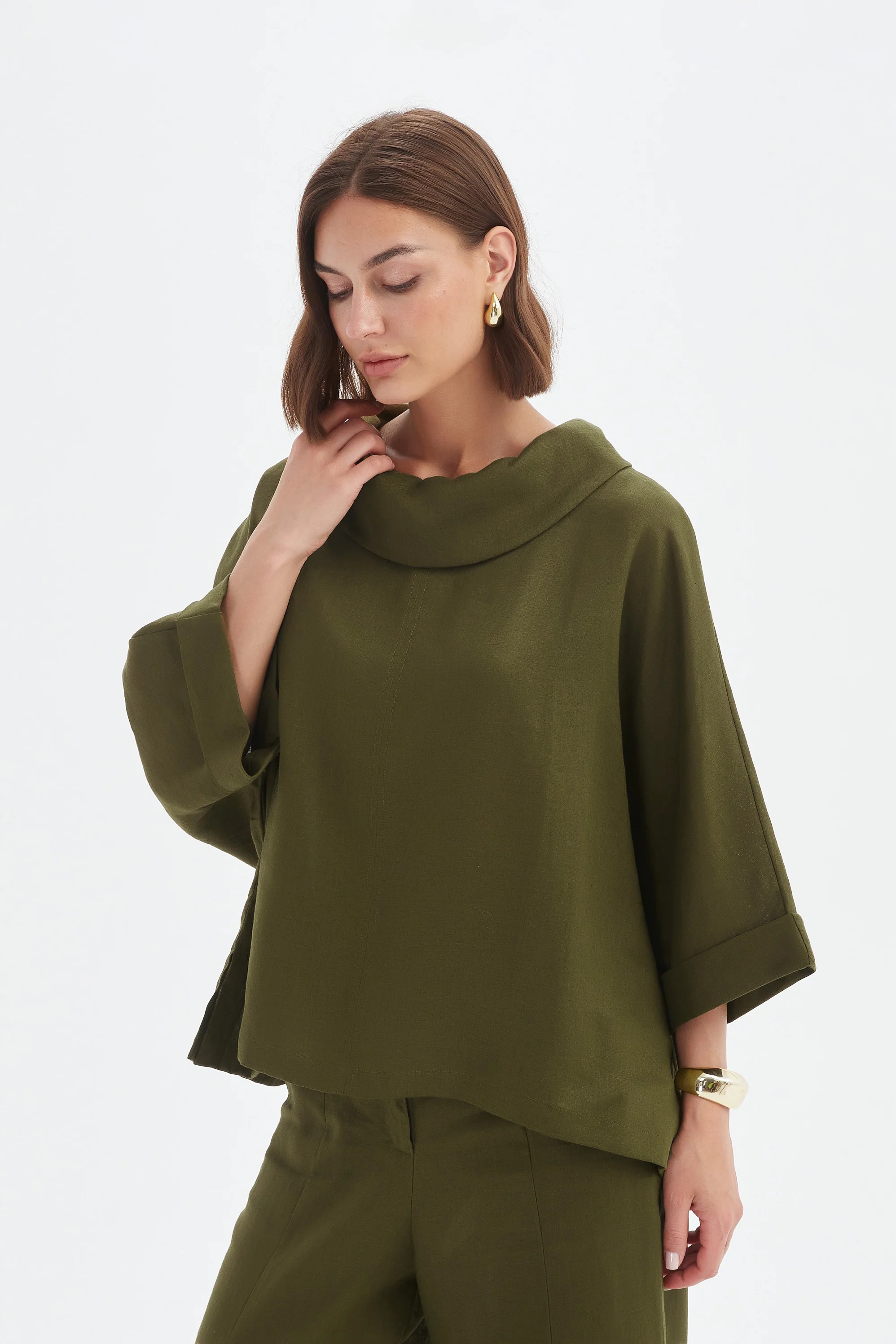 FUNNEL NECK BOXY TOP - Image 20