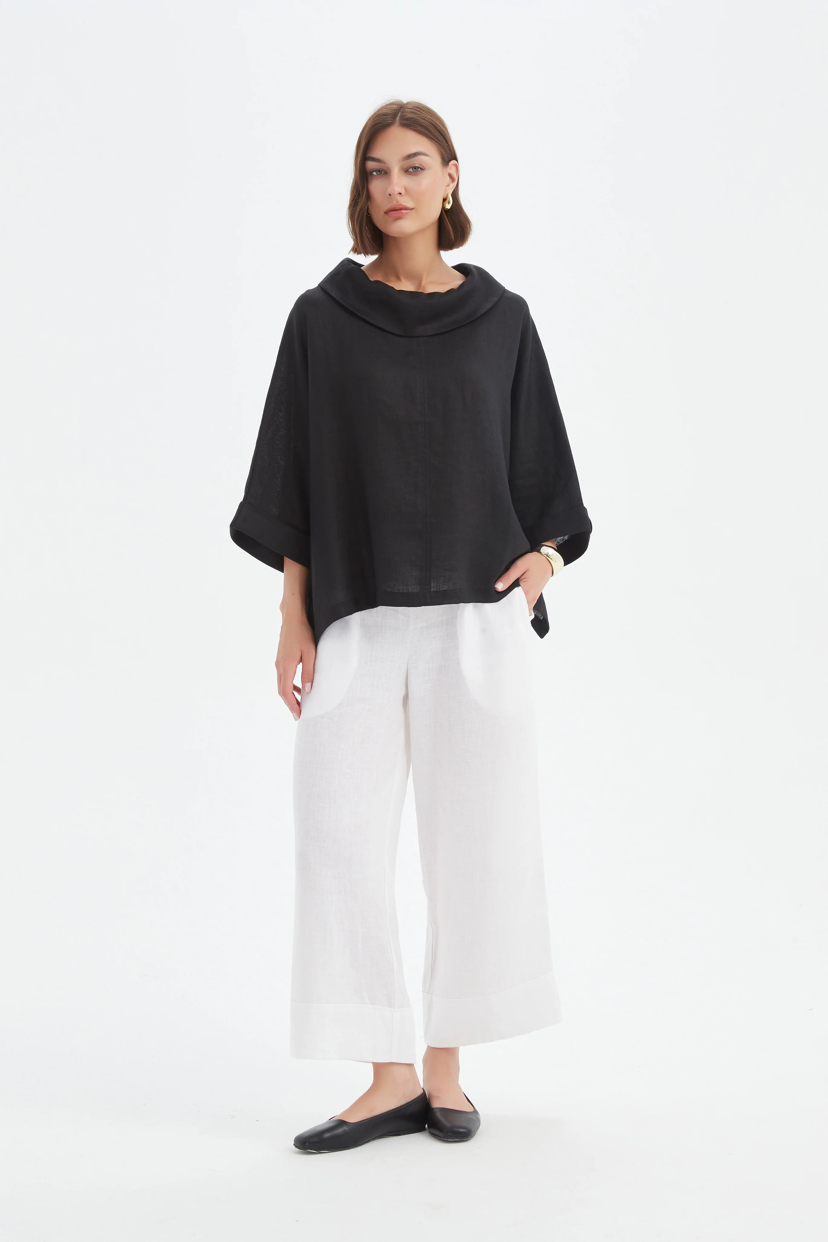 FUNNEL NECK BOXY TOP - Image 26