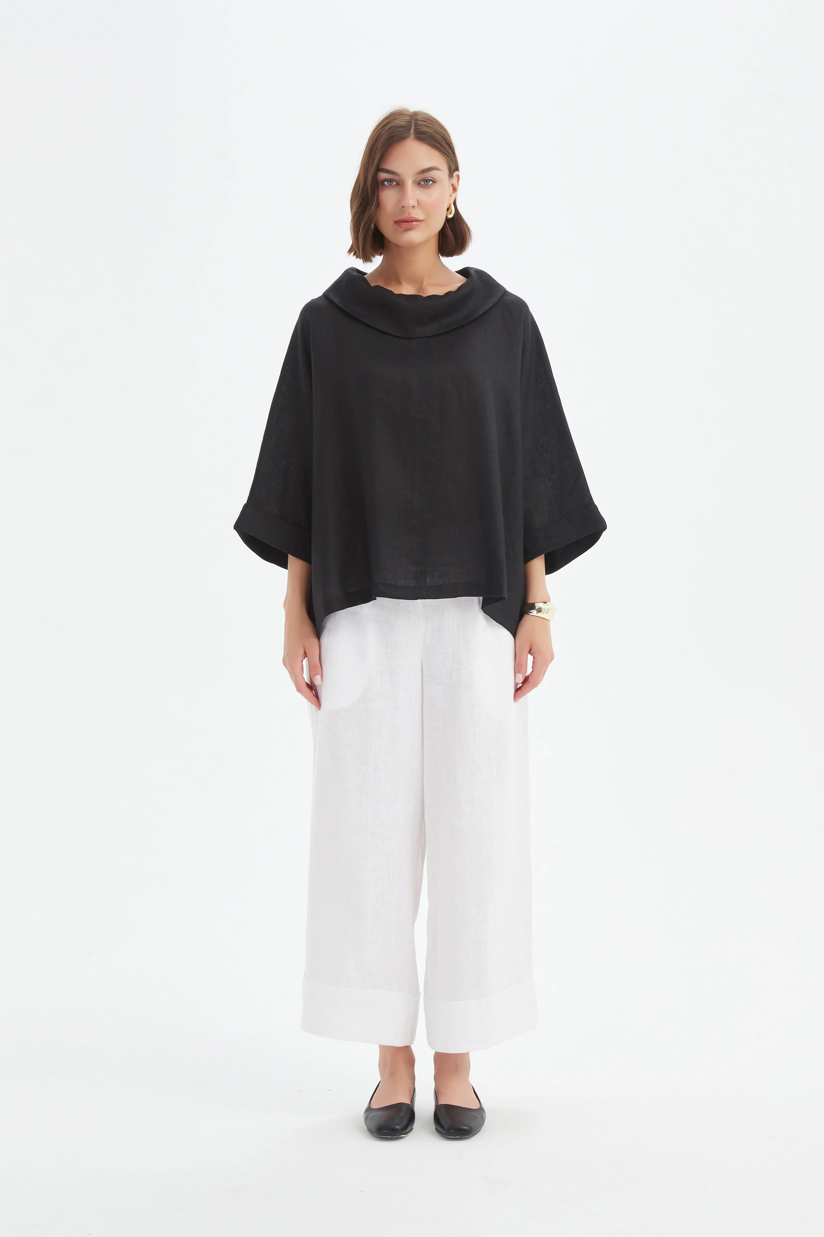 FUNNEL NECK BOXY TOP - Image 27