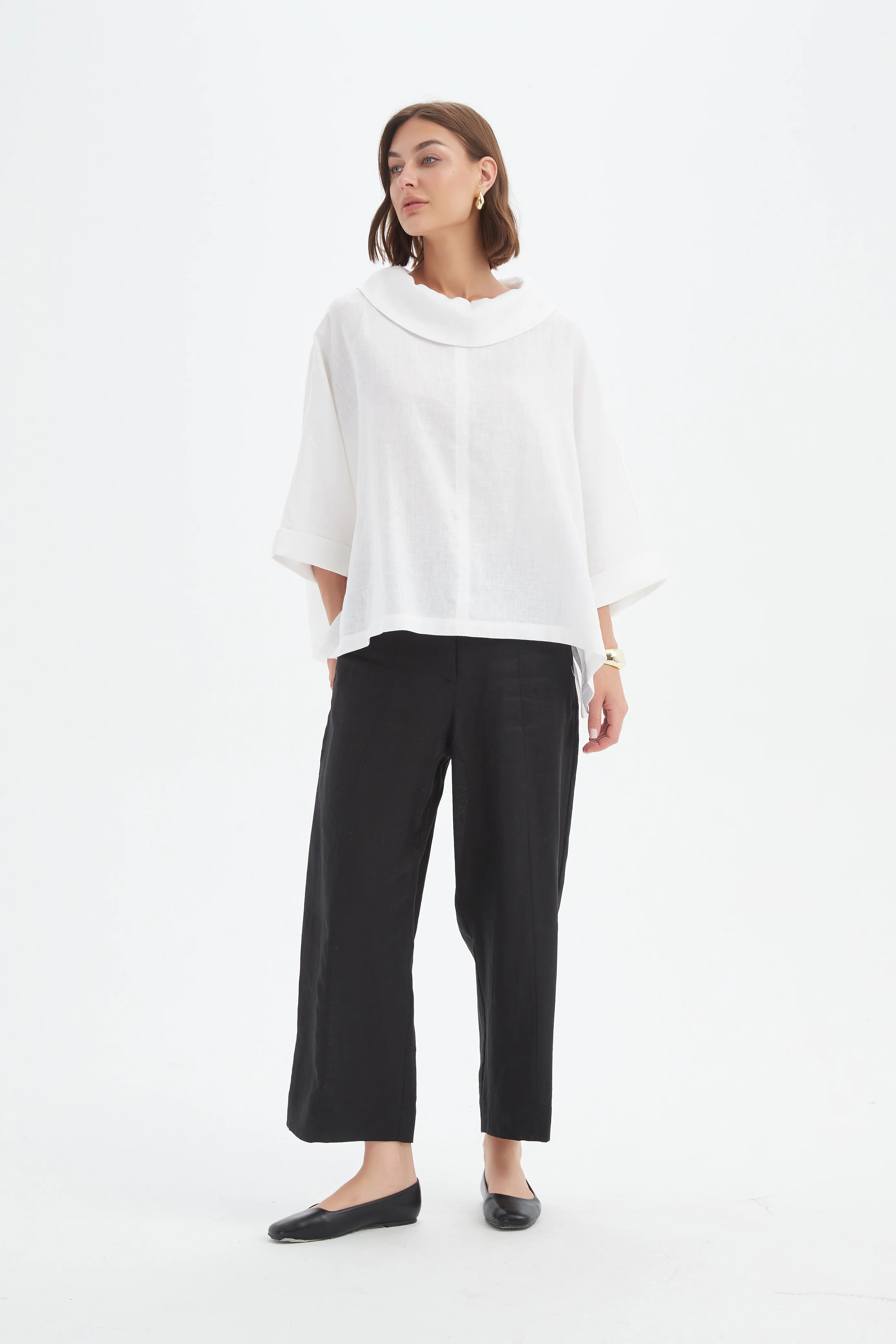 FUNNEL NECK BOXY TOP - Image 32