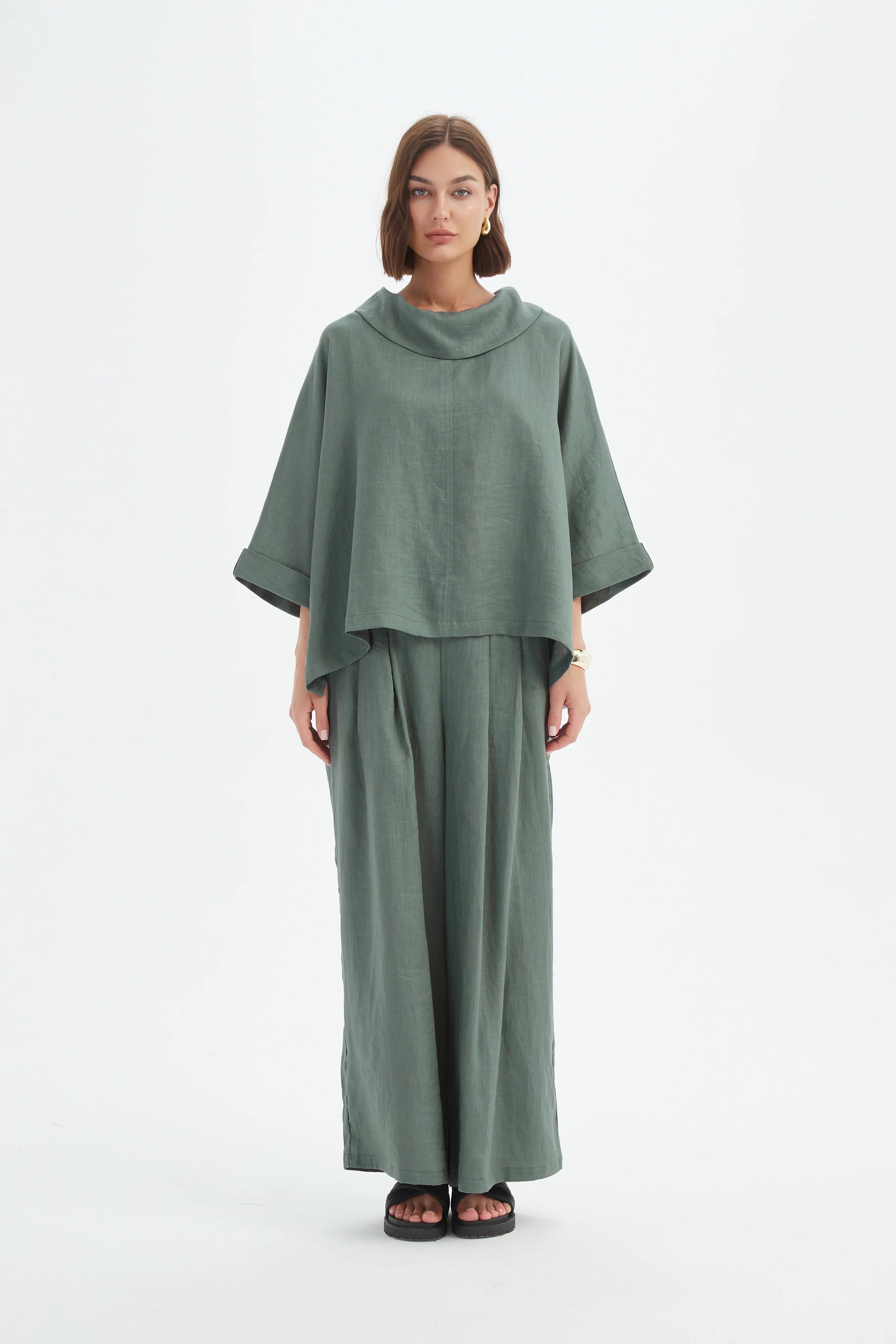 FUNNEL NECK BOXY TOP - Image 38