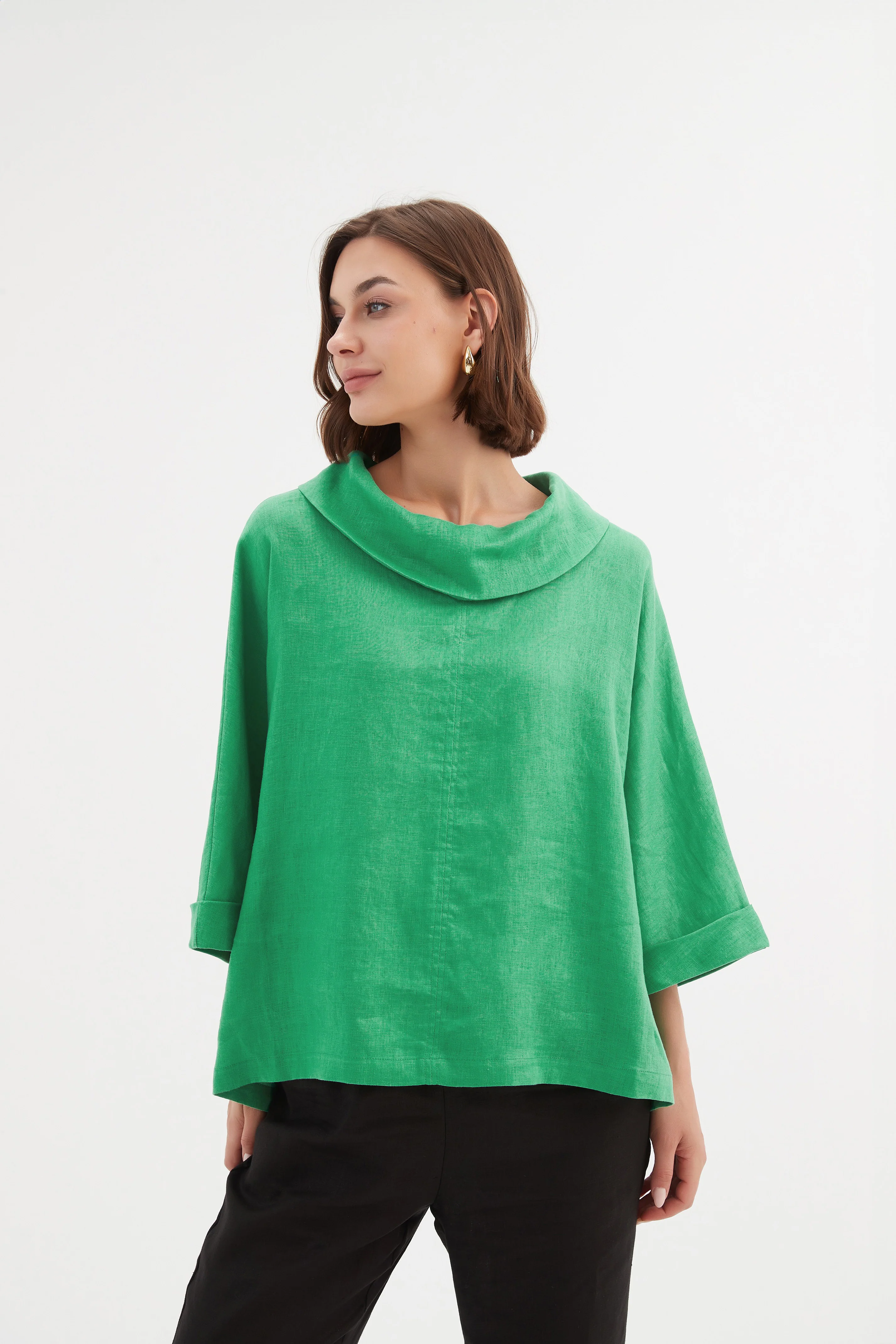 FUNNEL NECK BOXY TOP - Image 39