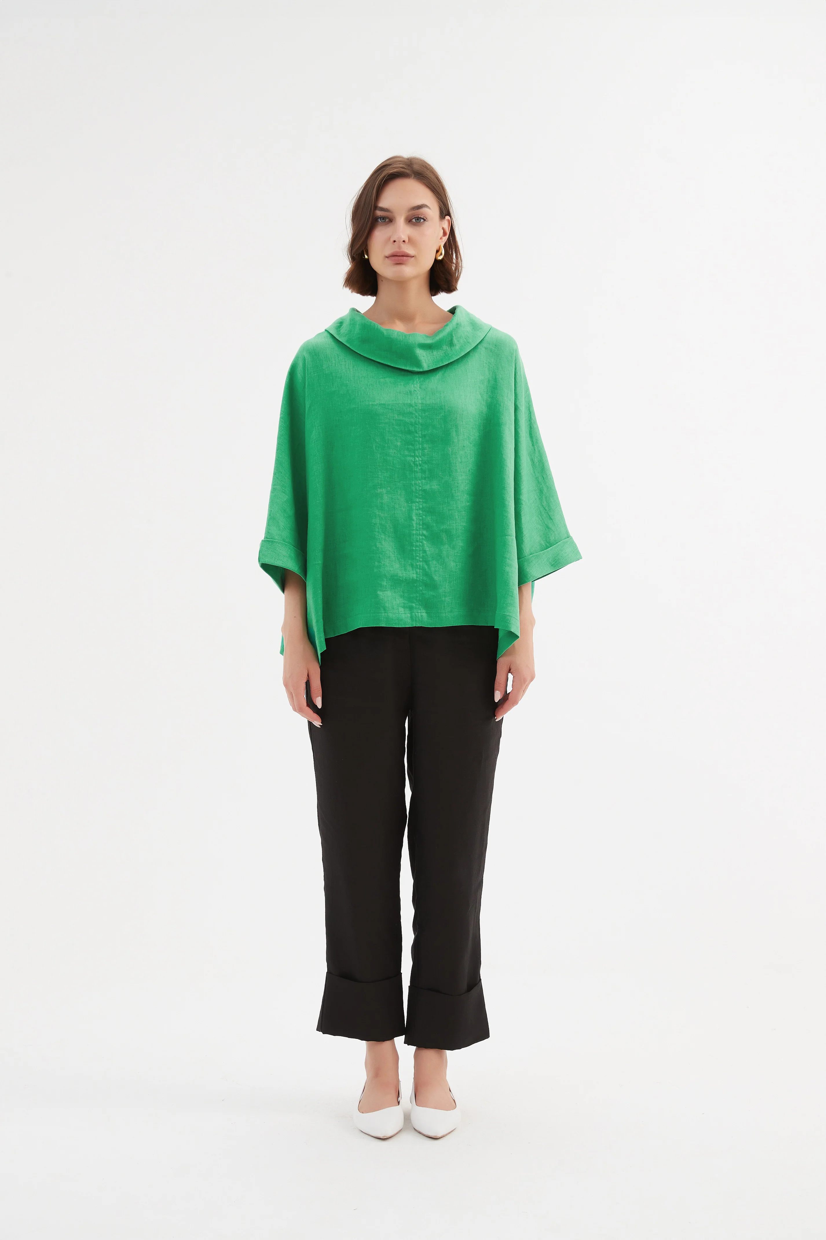 FUNNEL NECK BOXY TOP - Image 42
