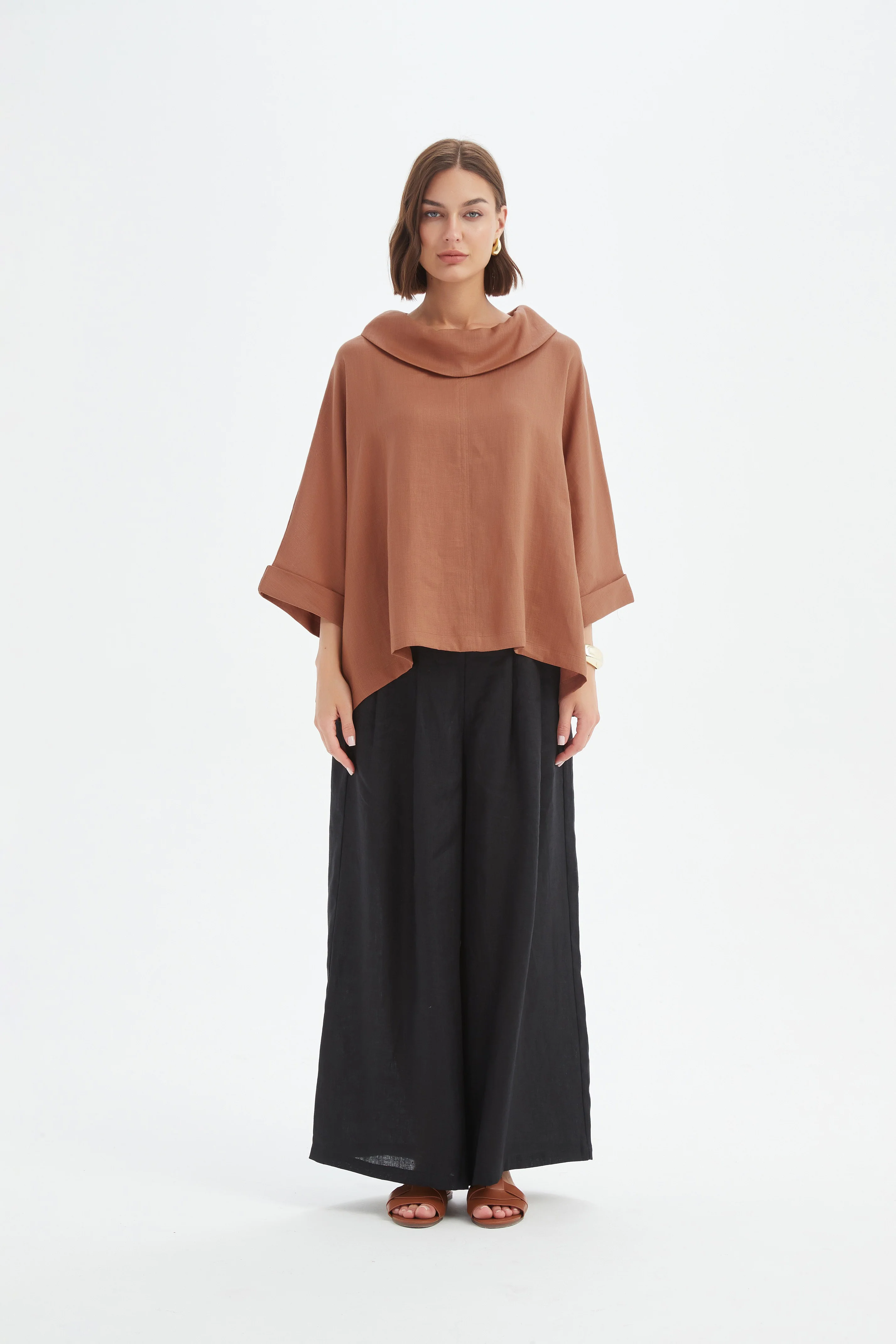 FUNNEL NECK BOXY TOP - Image 6