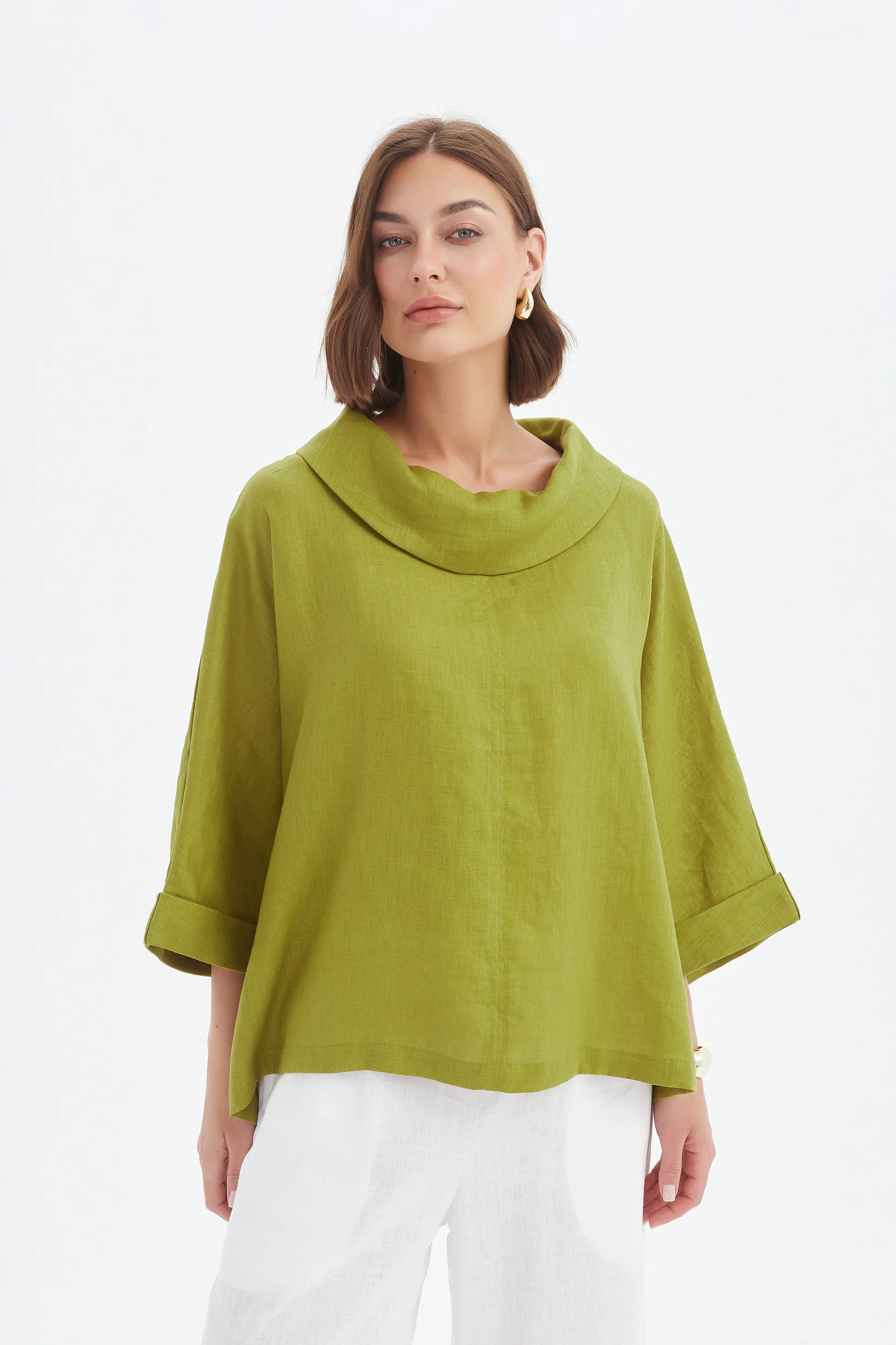 FUNNEL NECK BOXY TOP - Image 8