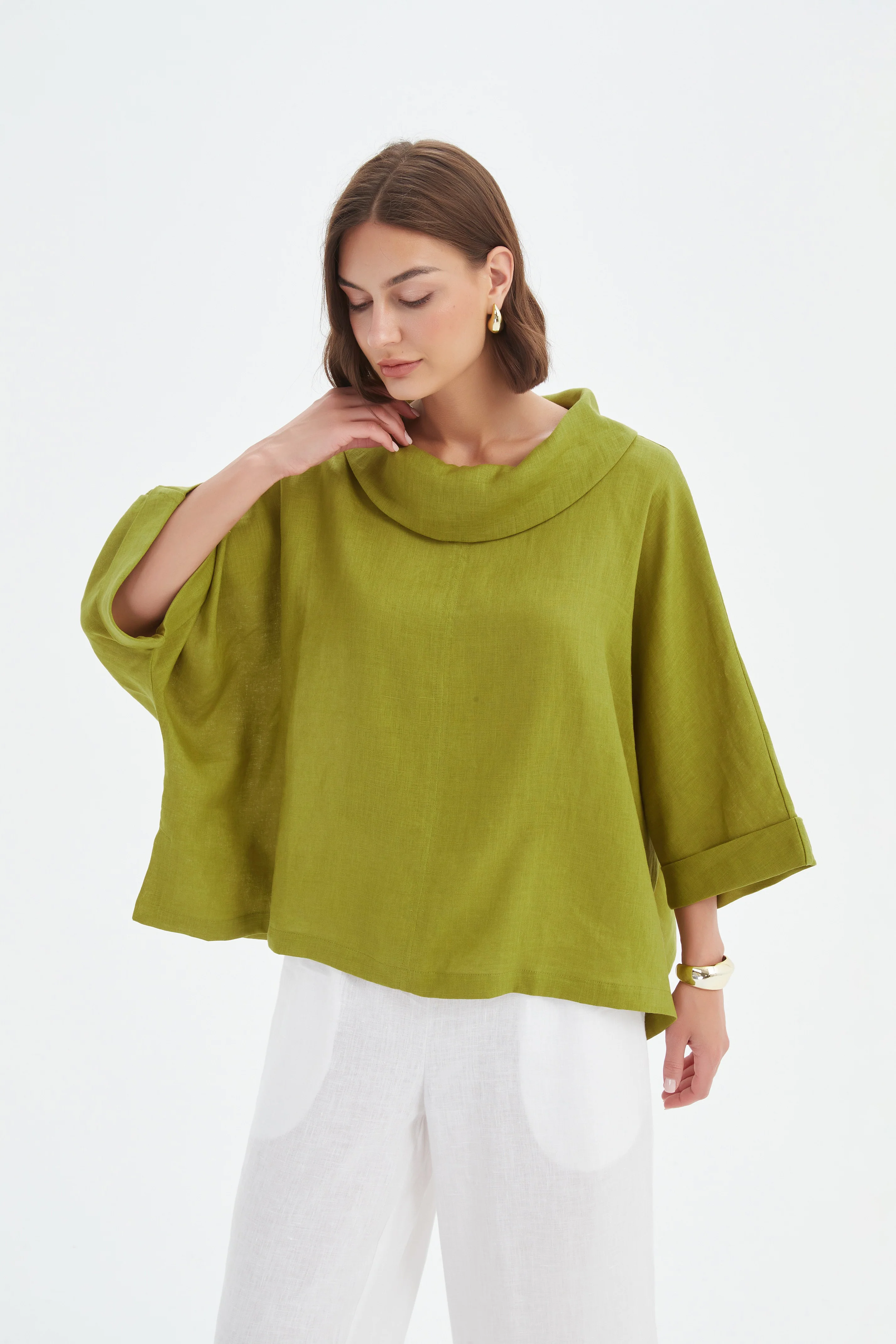 FUNNEL NECK BOXY TOP - Image 9