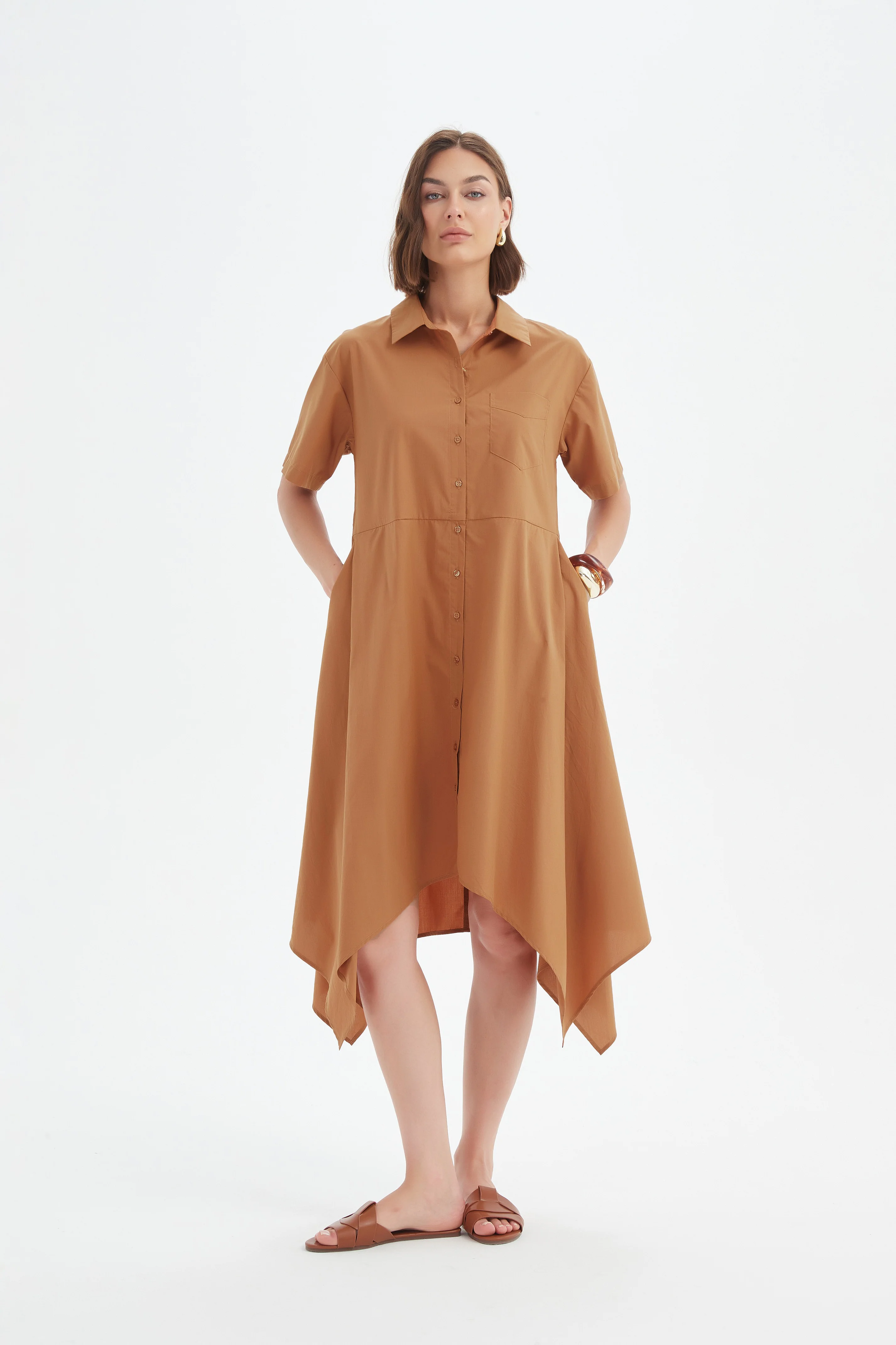 HANKY HEM SHIRT DRESS - Image 3