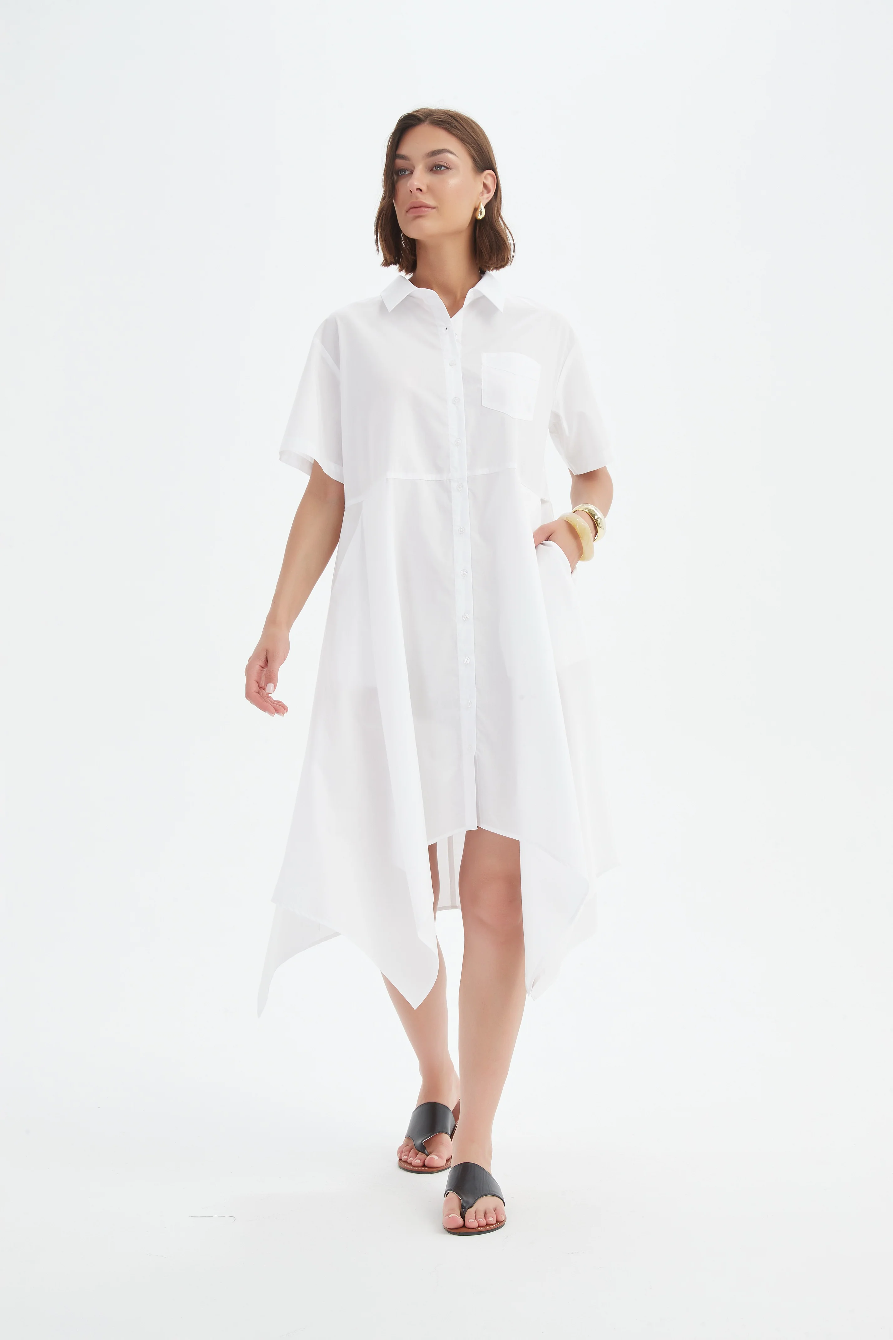 HANKY HEM SHIRT DRESS - Image 7