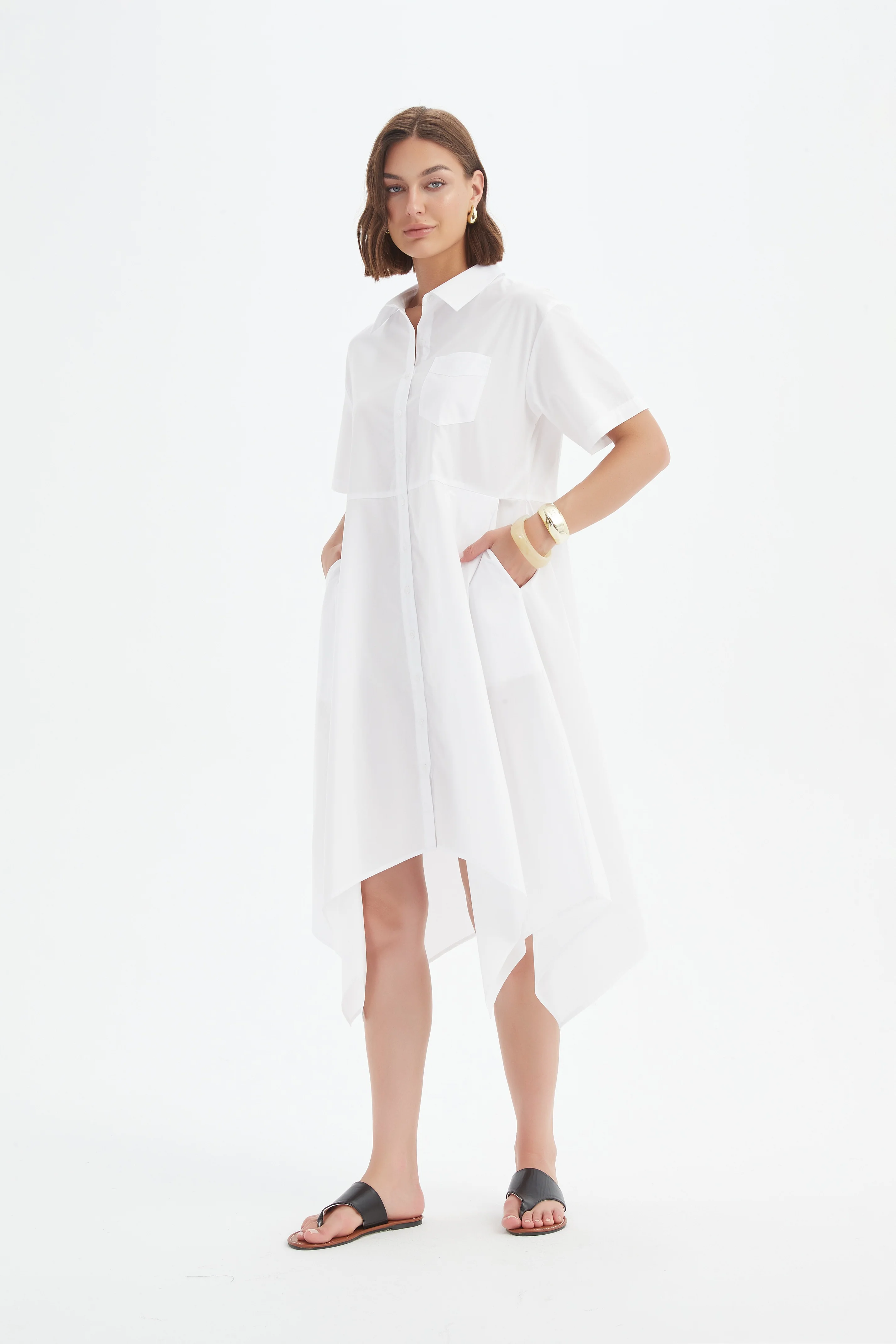 HANKY HEM SHIRT DRESS - Image 8