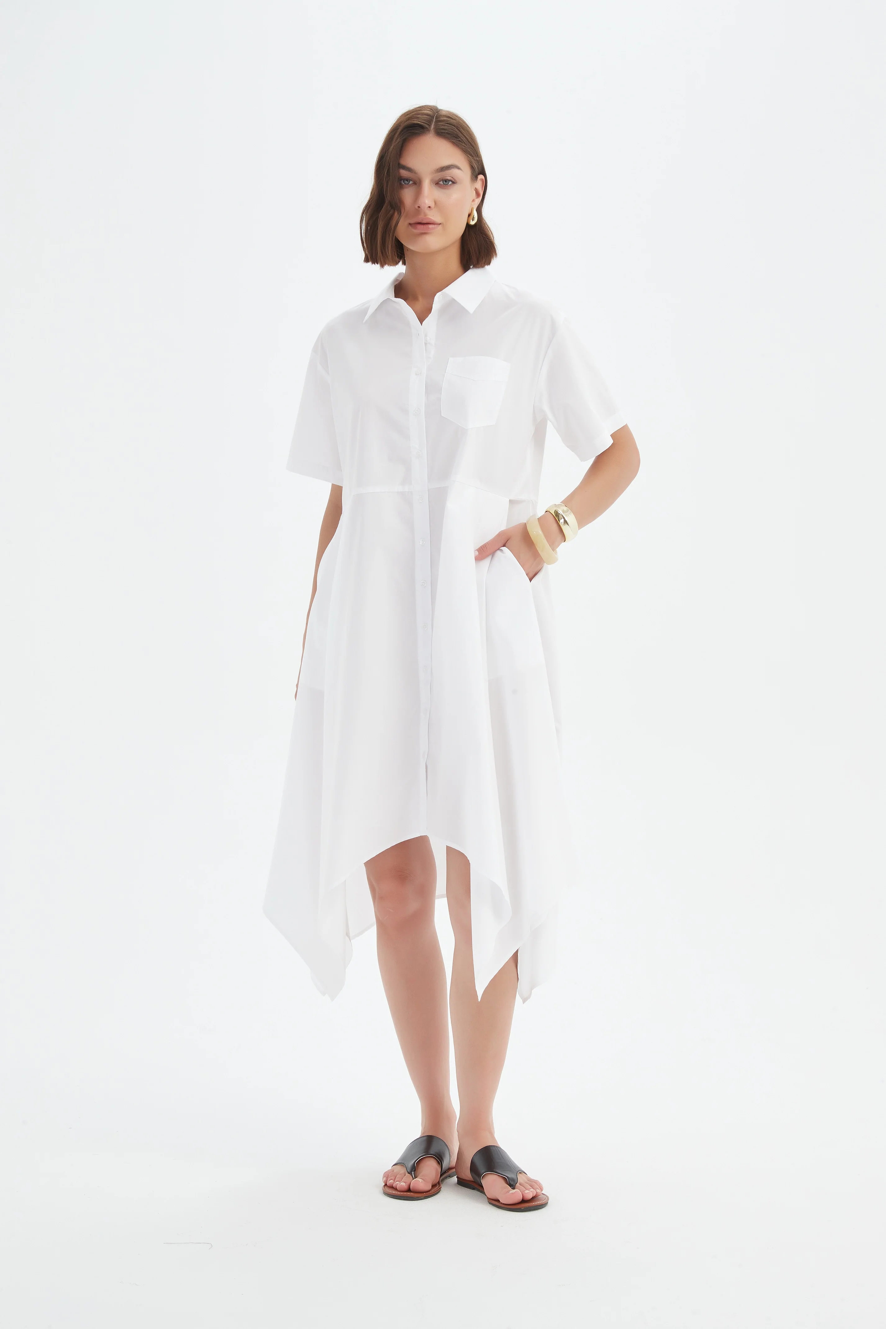 HANKY HEM SHIRT DRESS - Image 9