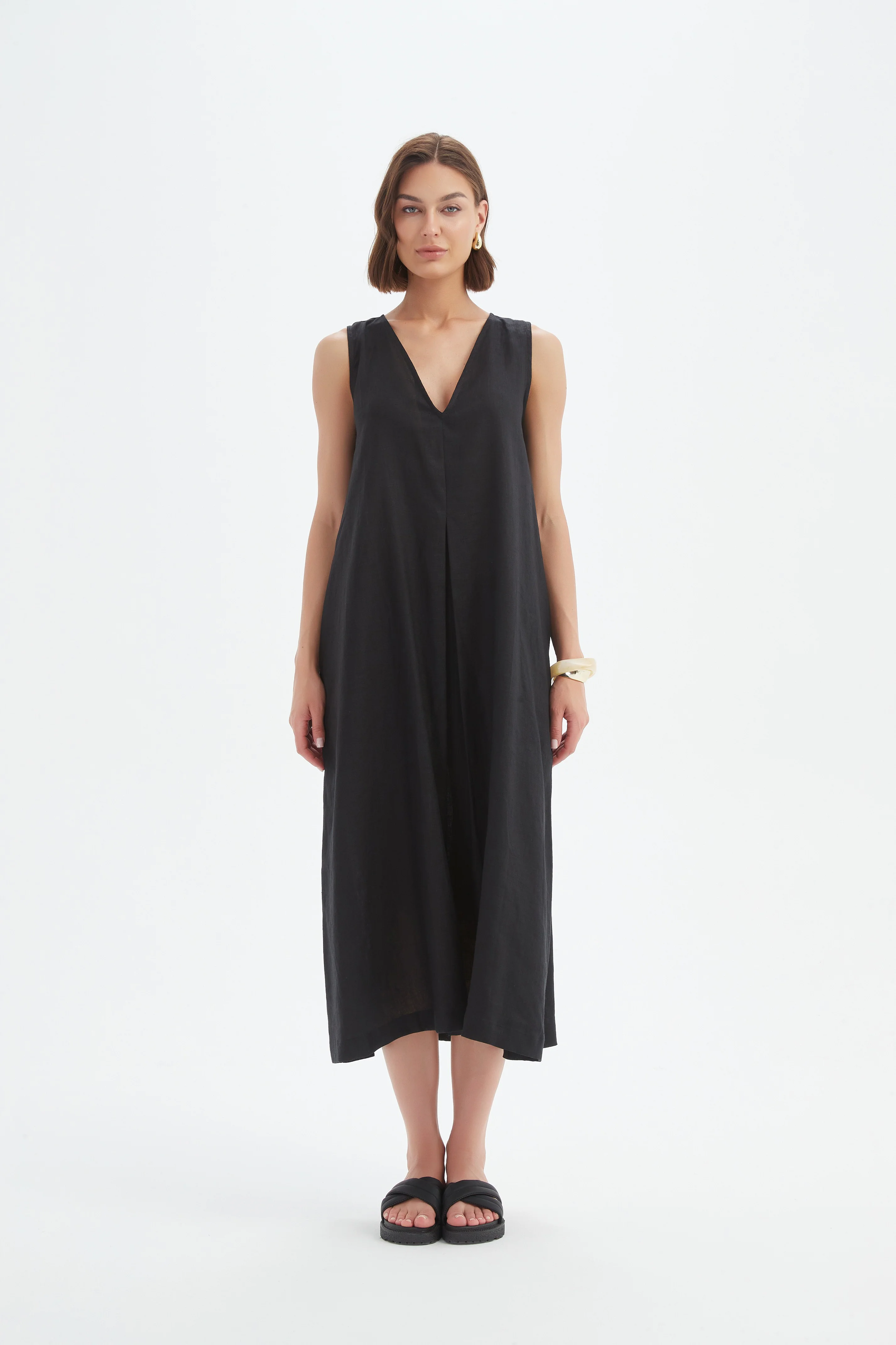 INVERTED PLEAT DRESS - Image 11