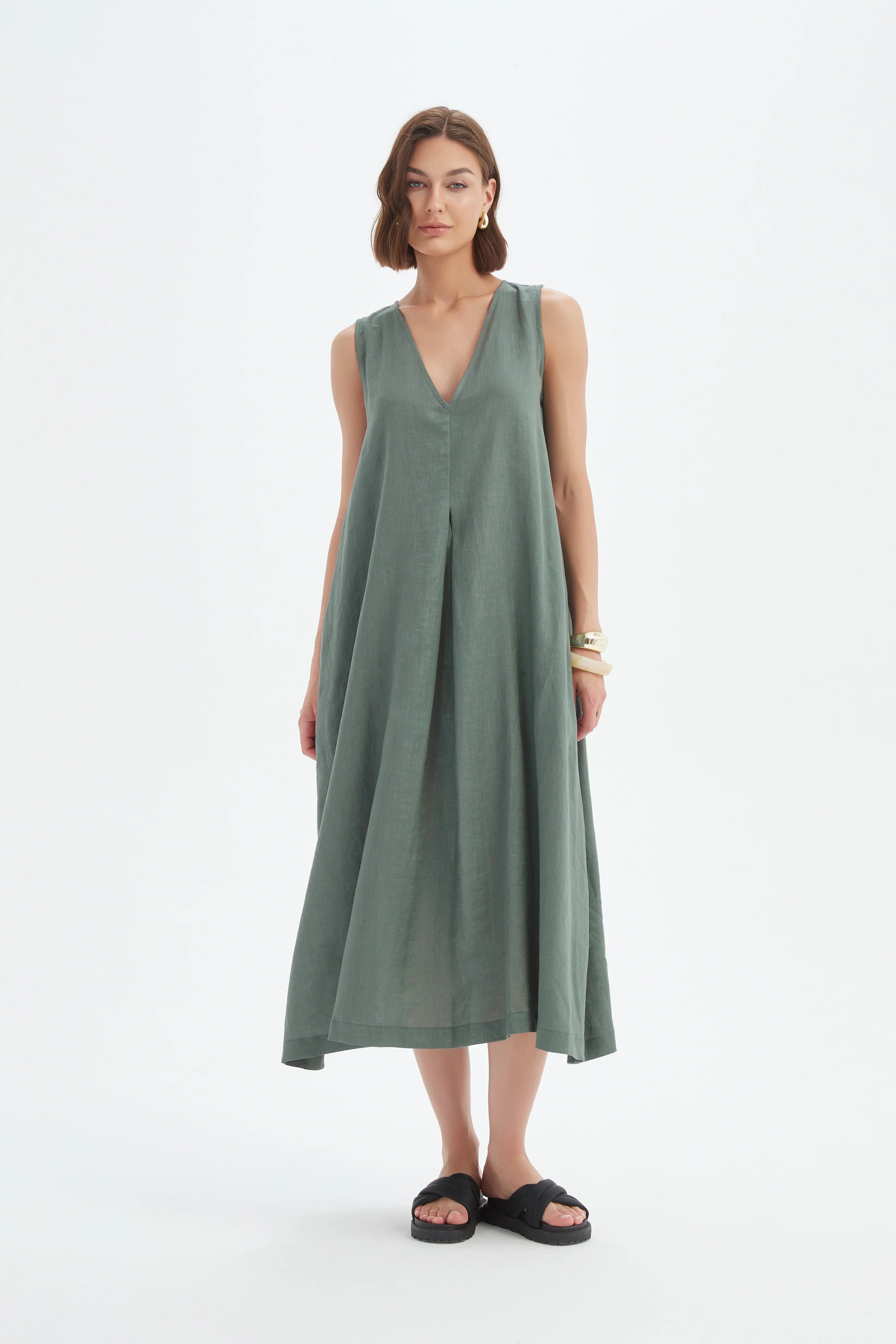 INVERTED PLEAT DRESS - Image 15