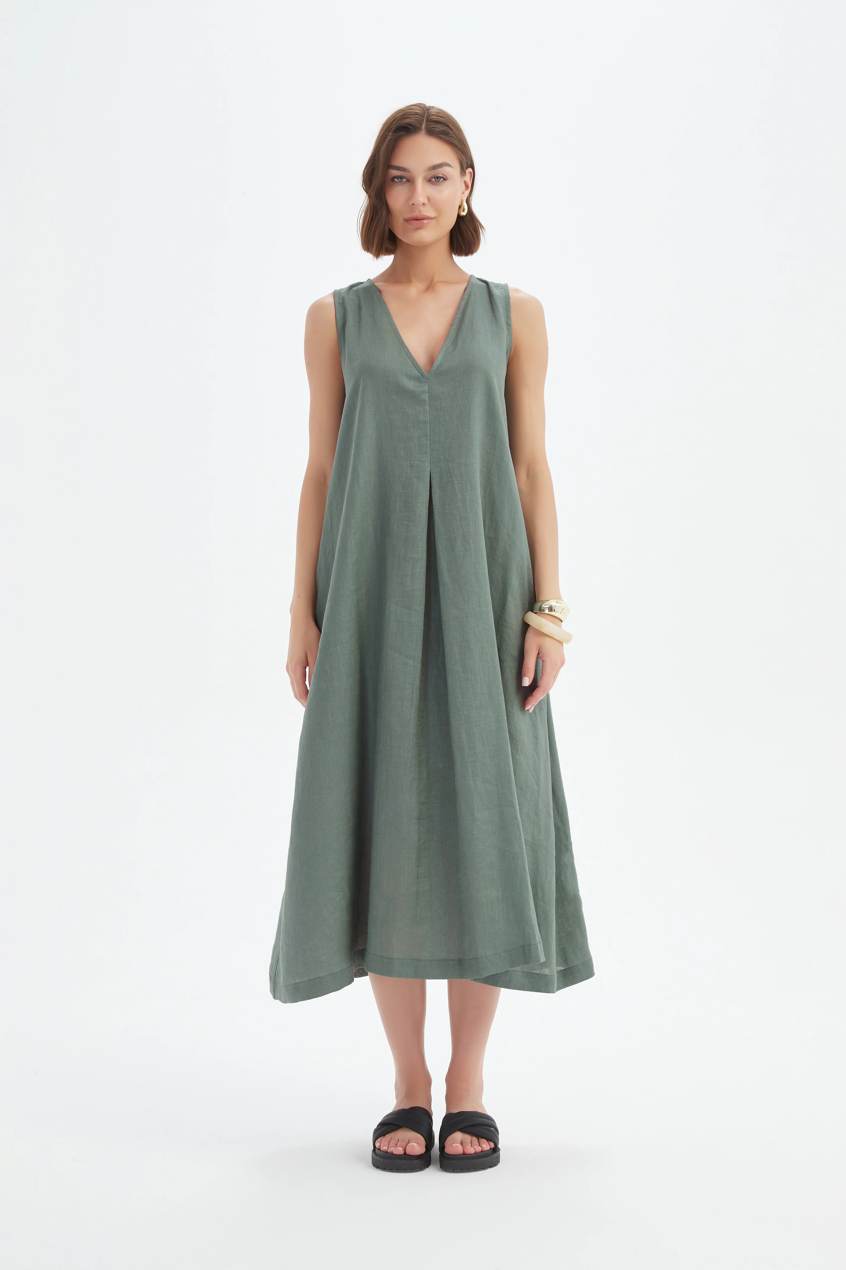 INVERTED PLEAT DRESS - Image 16