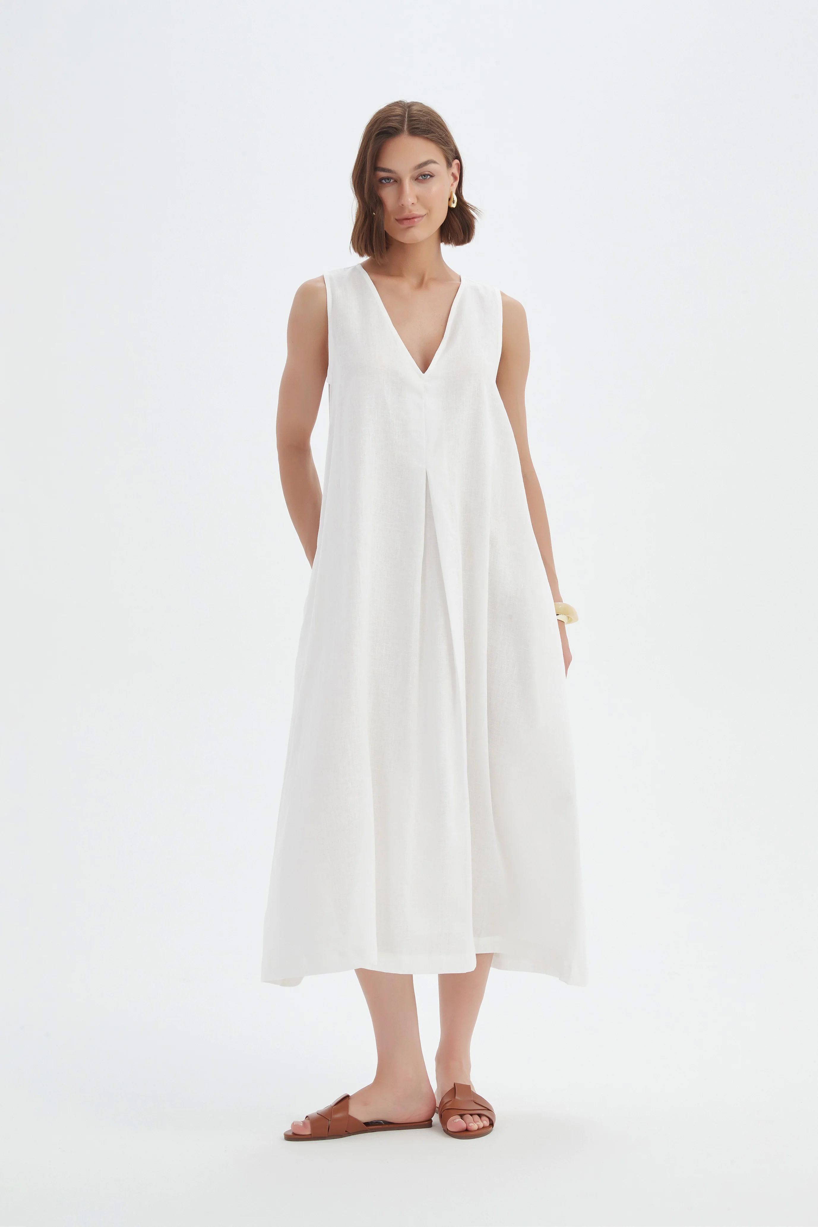 INVERTED PLEAT DRESS - Image 3