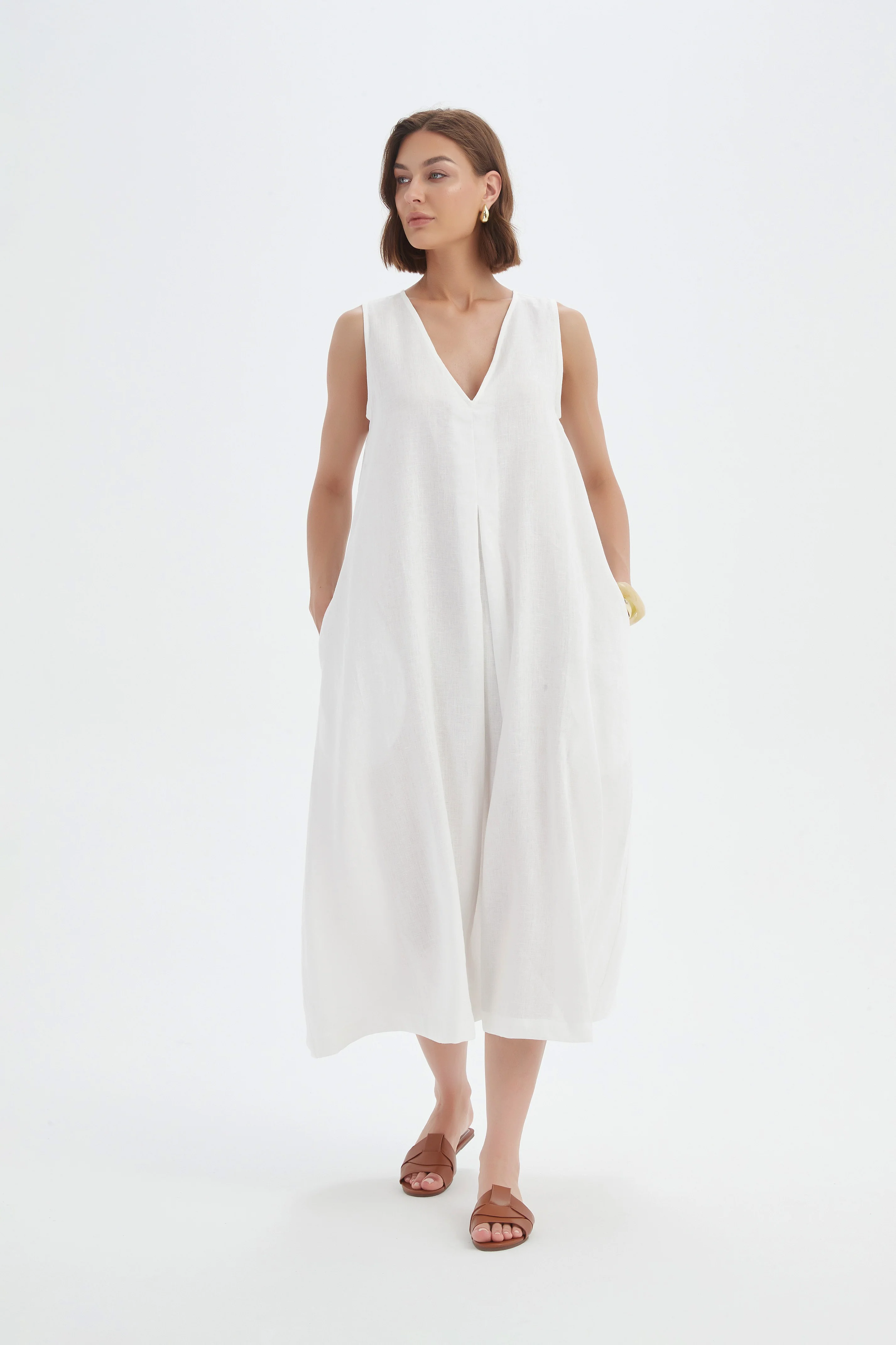 INVERTED PLEAT DRESS - Image 4