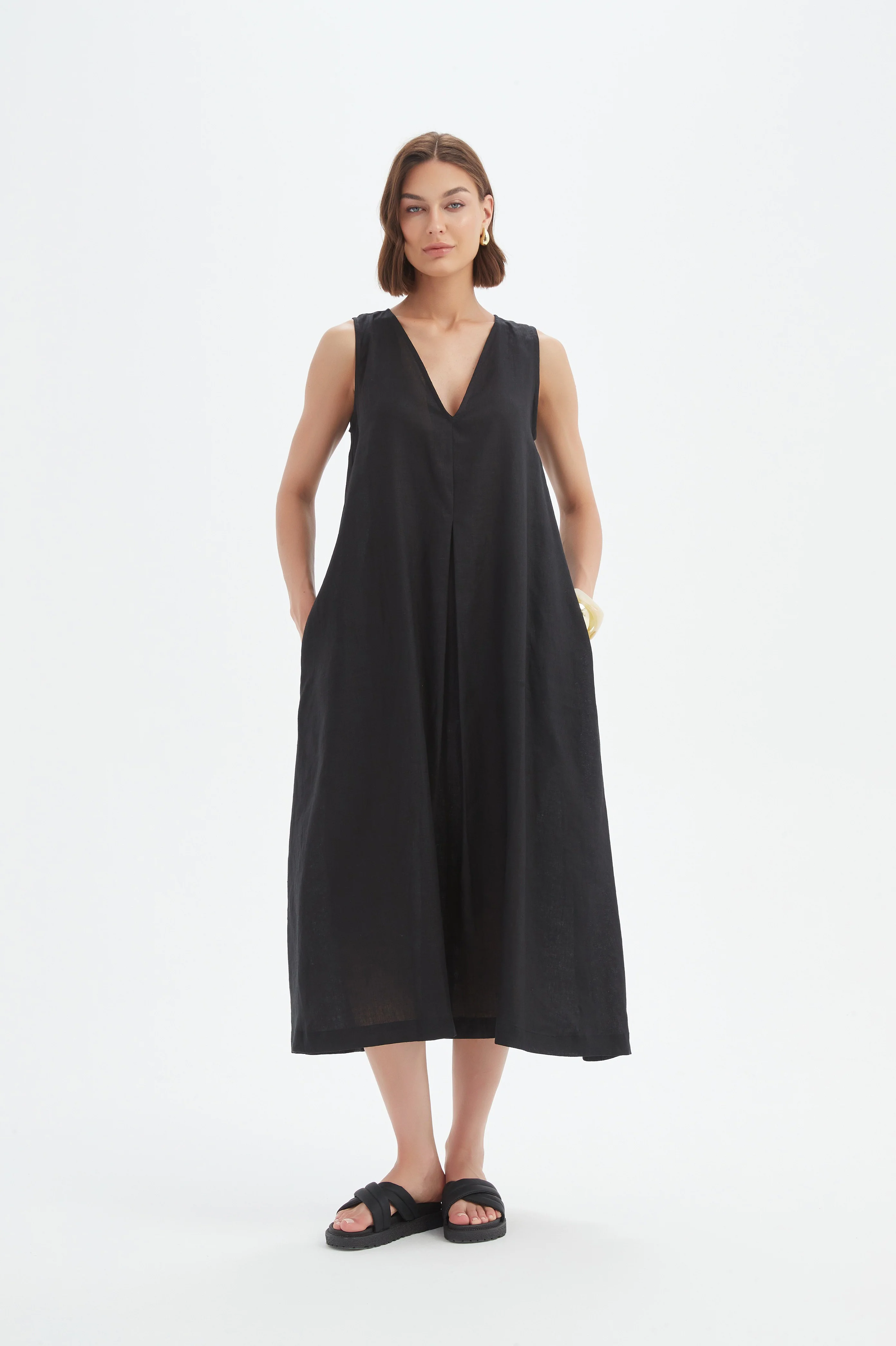 INVERTED PLEAT DRESS - Image 8
