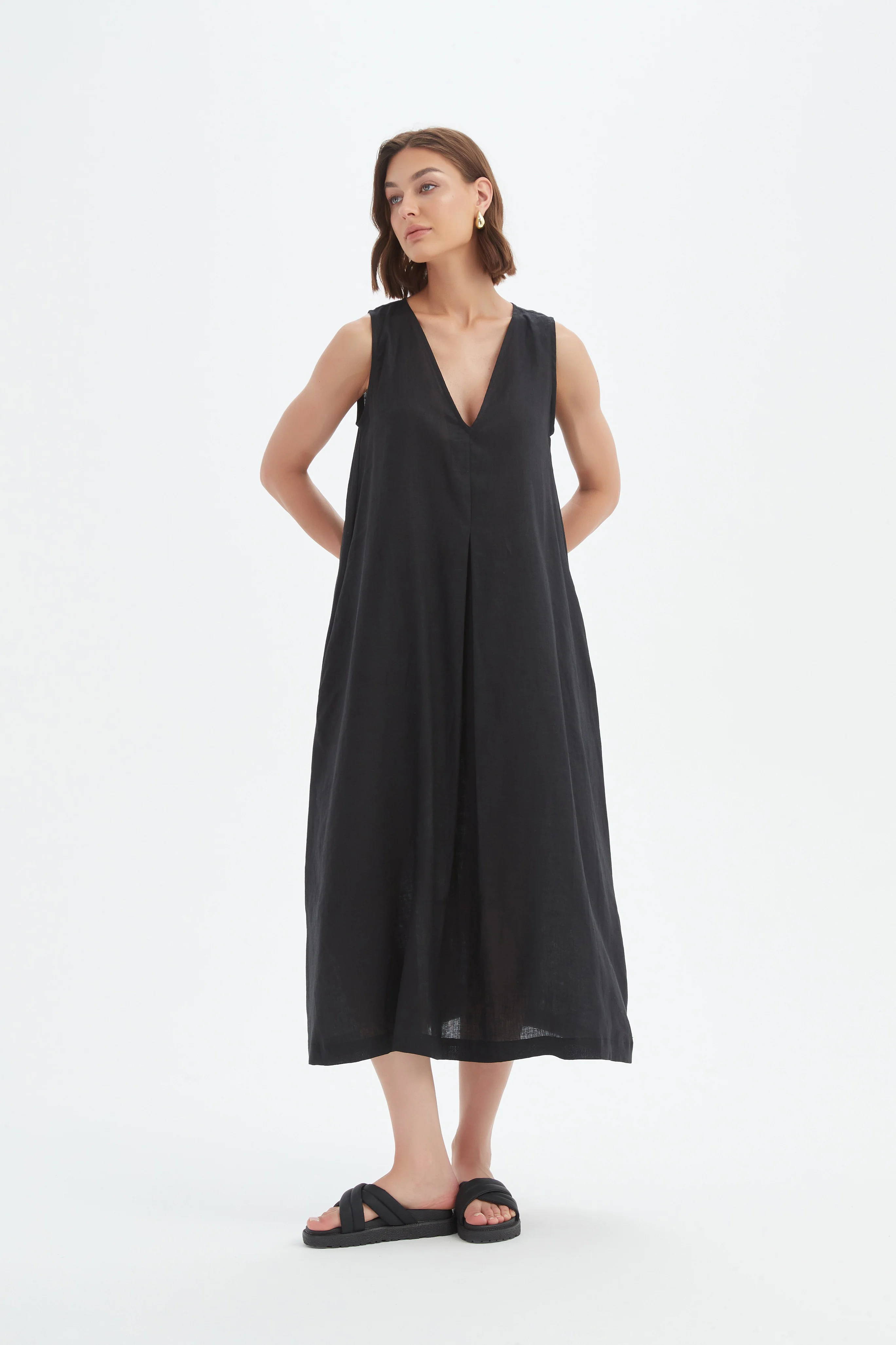 INVERTED PLEAT DRESS - Image 9