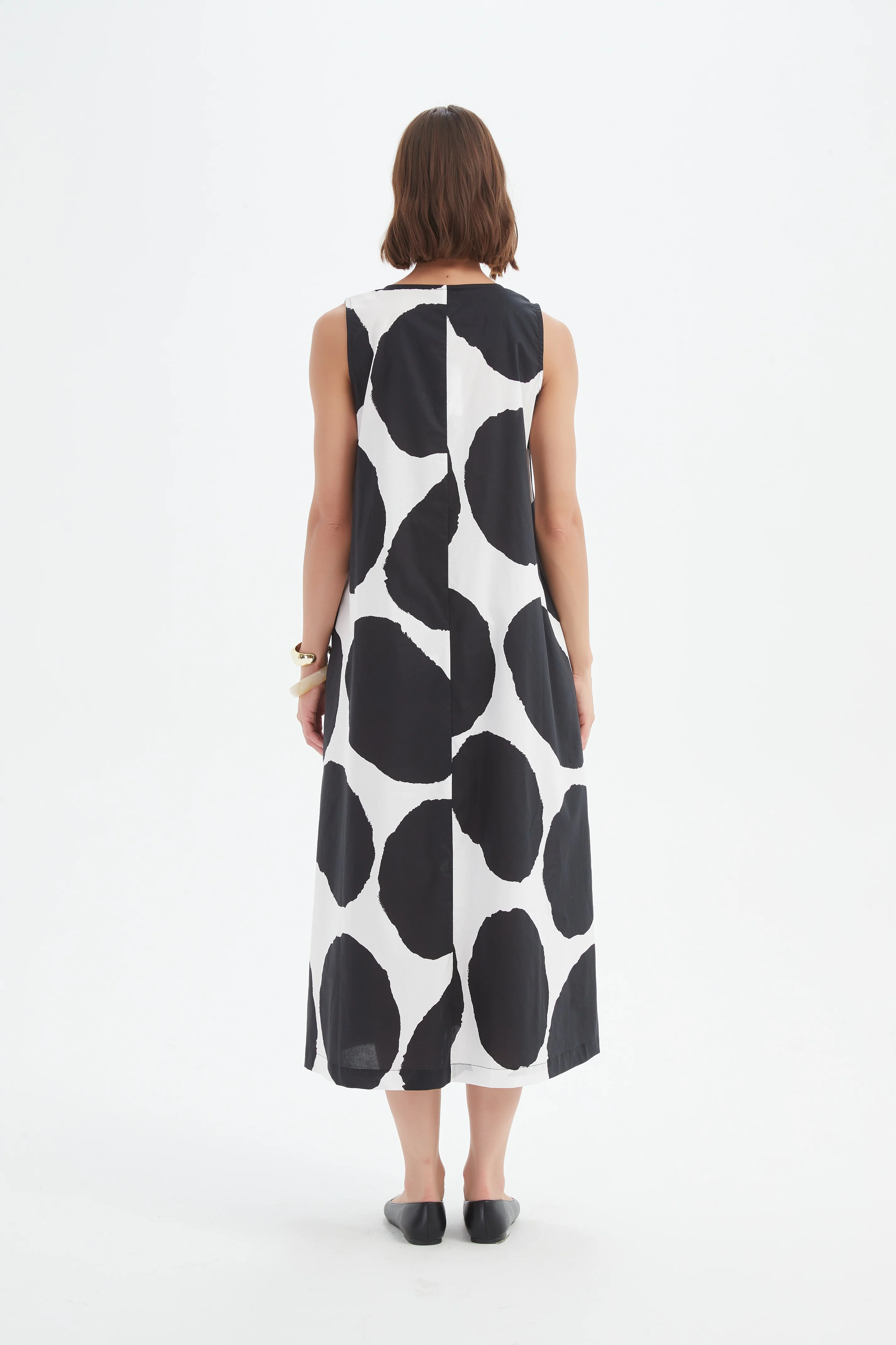 INVERTED PLEAT POPLIN DRESS - Image 11