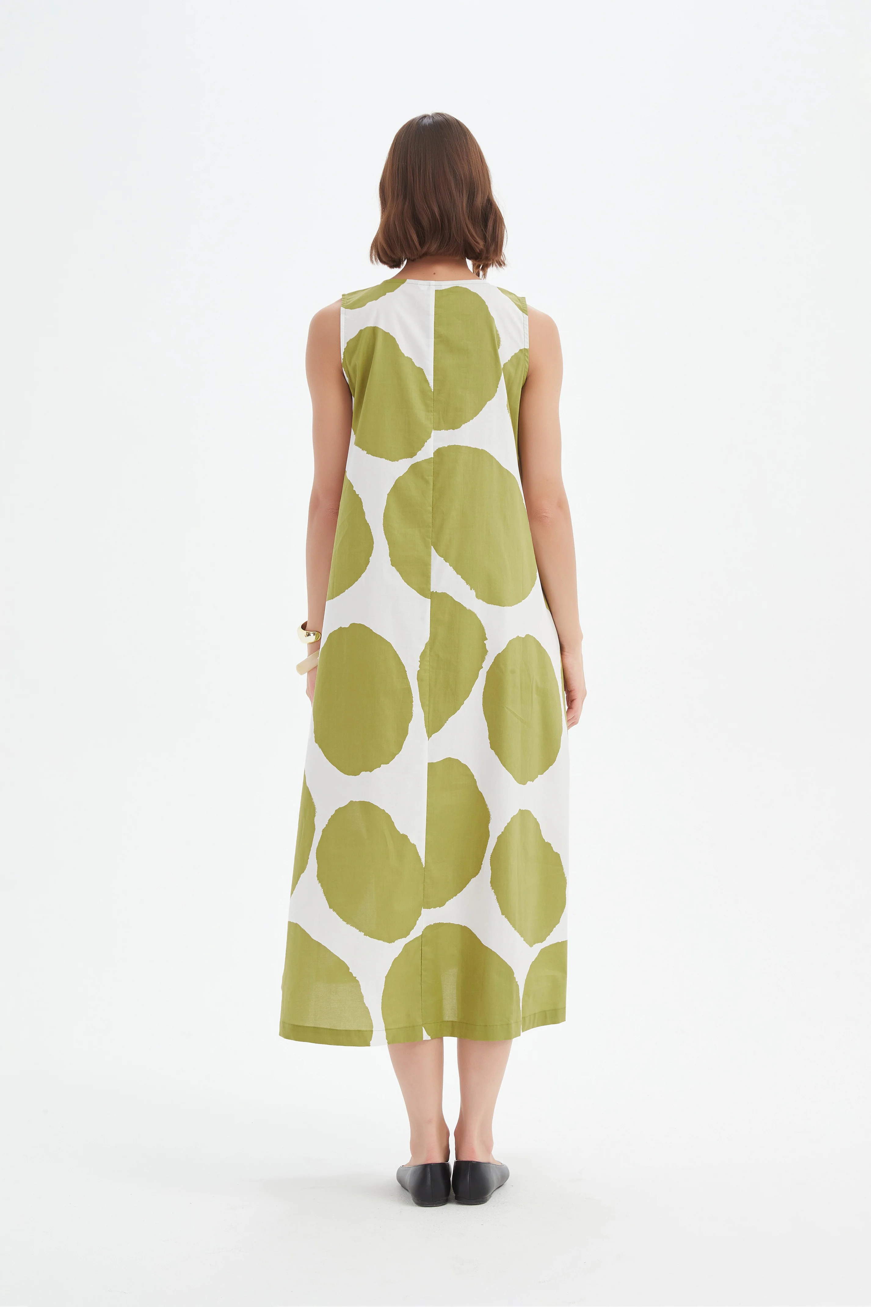 INVERTED PLEAT POPLIN DRESS - Image 6