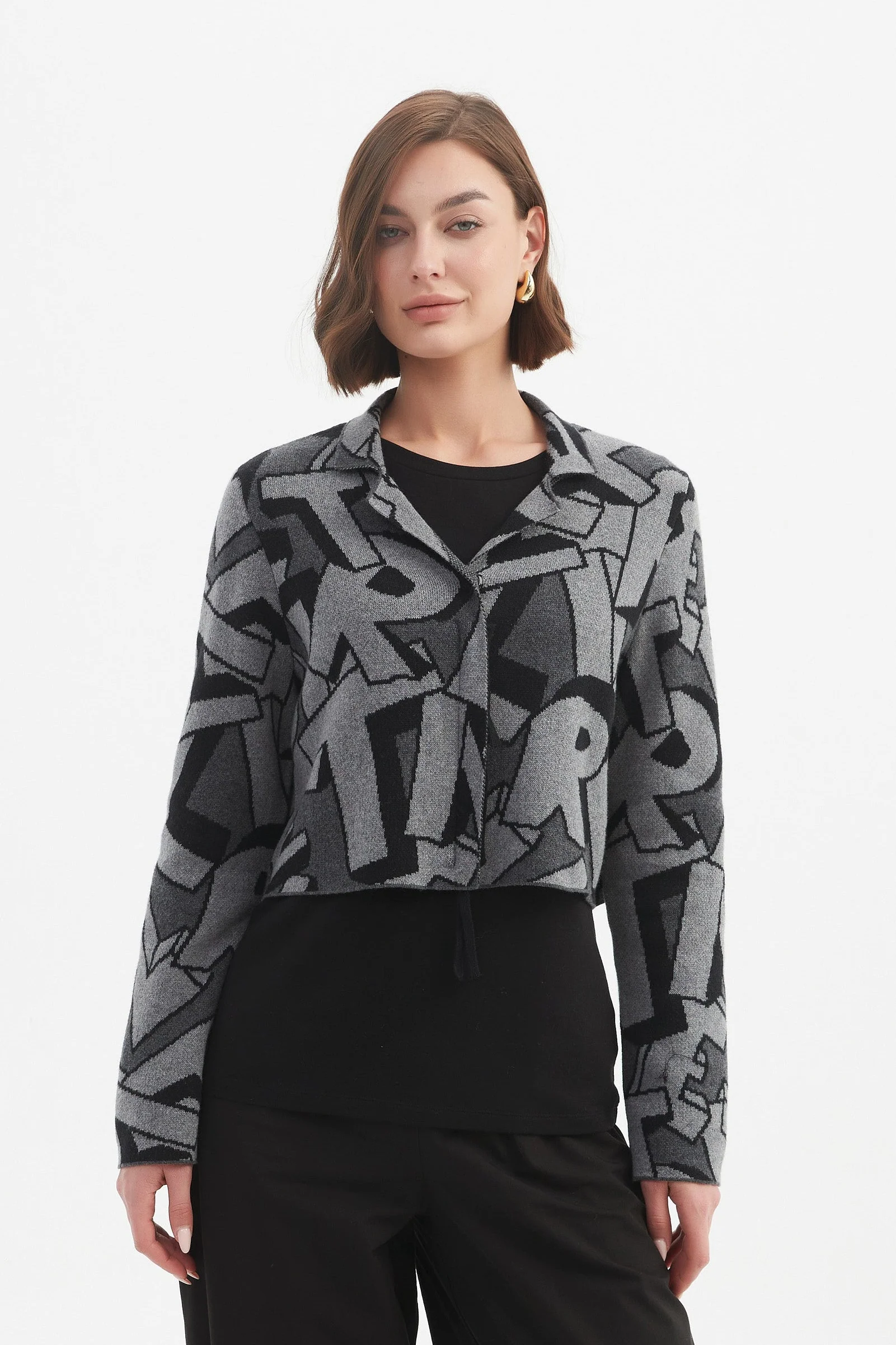 LETTERBLOCK ZIP CARDIGAN - Image 2