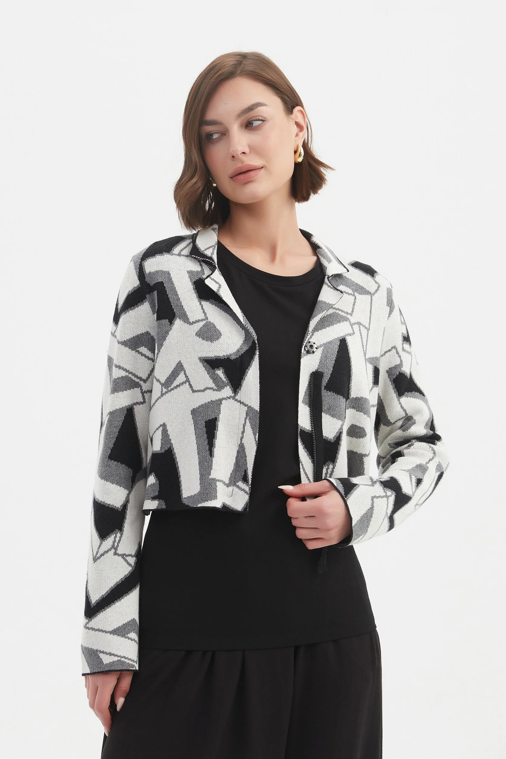 LETTERBLOCK ZIP CARDIGAN - Image 6