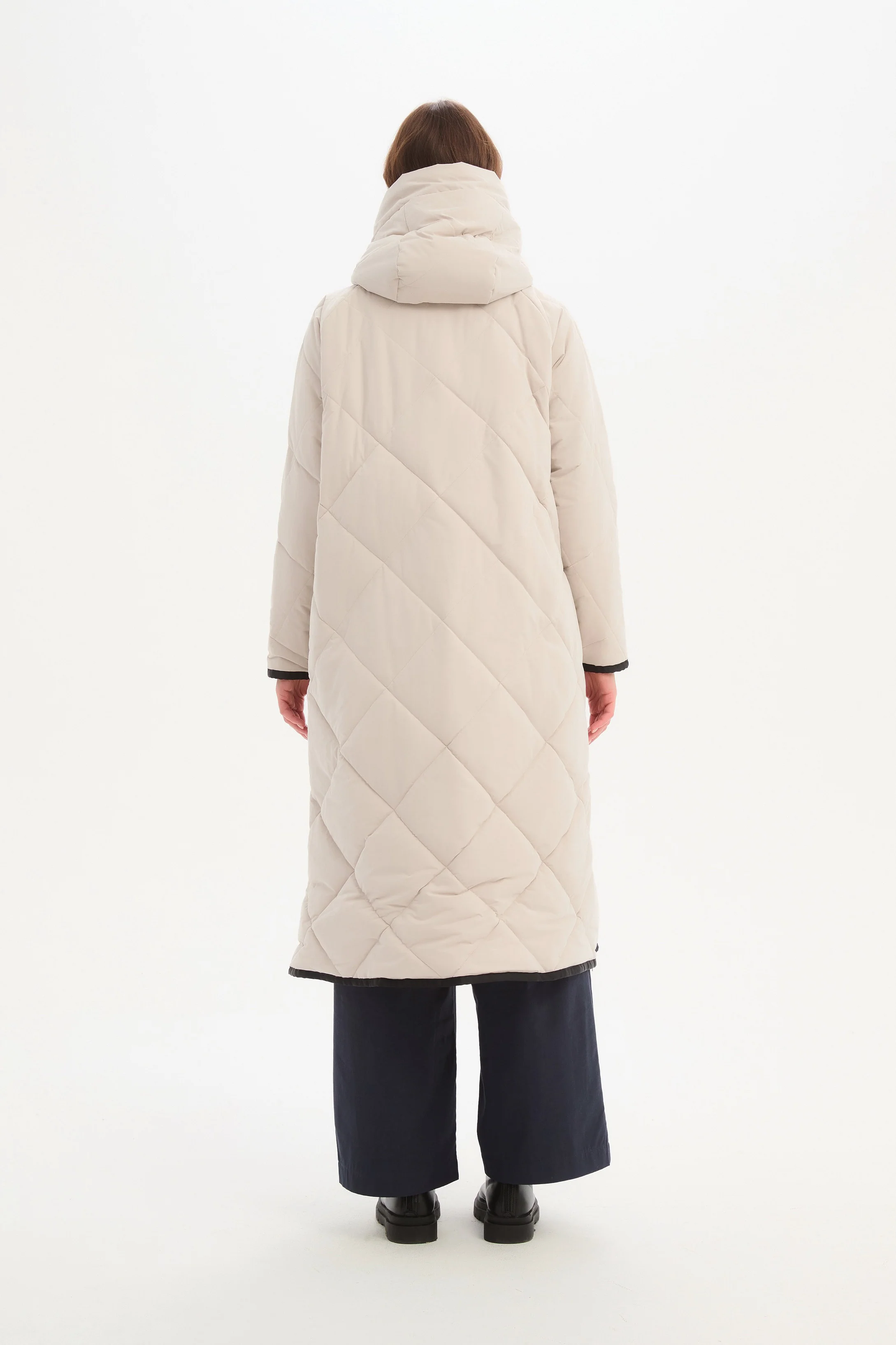 LONGLINE ZIP HEM WINTER COAT - Image 5