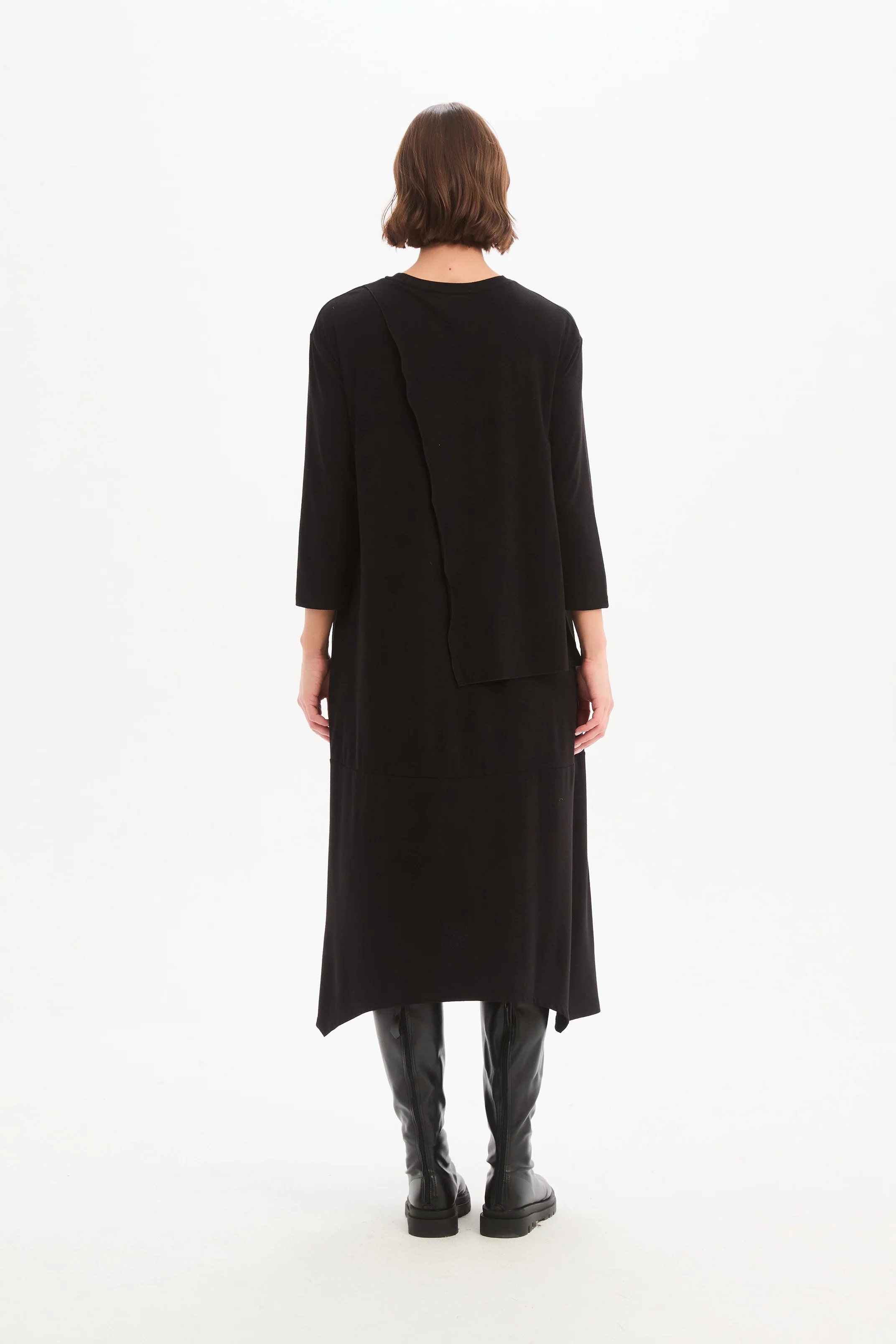 OVERLAY PANEL KNIT DRESS - Image 10