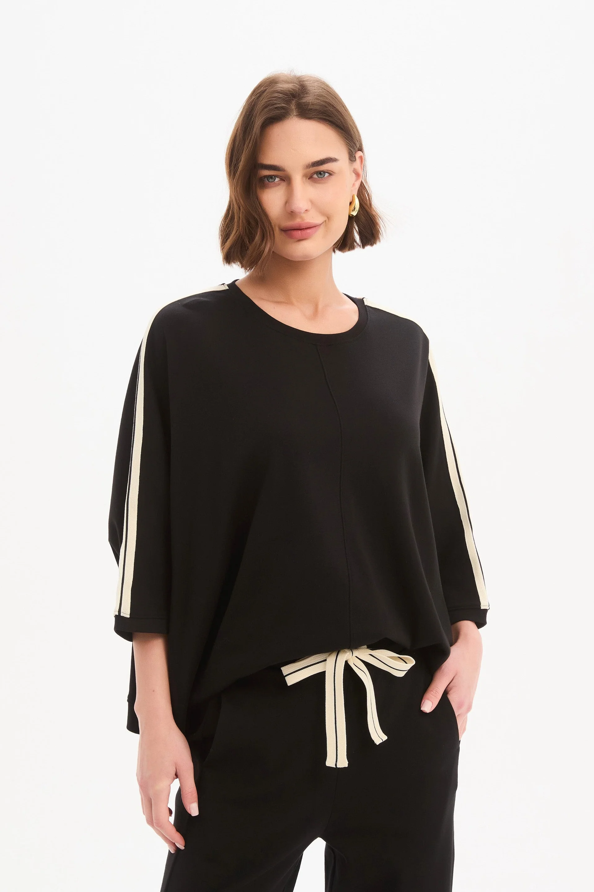 OVERSIZED 3/4 STRIPE SLEEVE TEE - Image 15