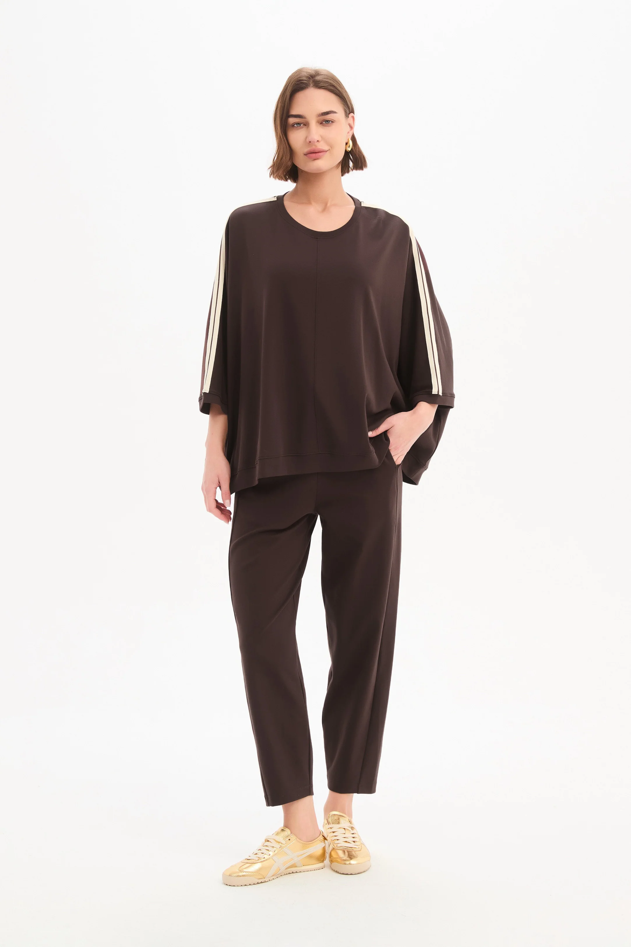 OVERSIZED 3/4 STRIPE SLEEVE TEE - Image 22