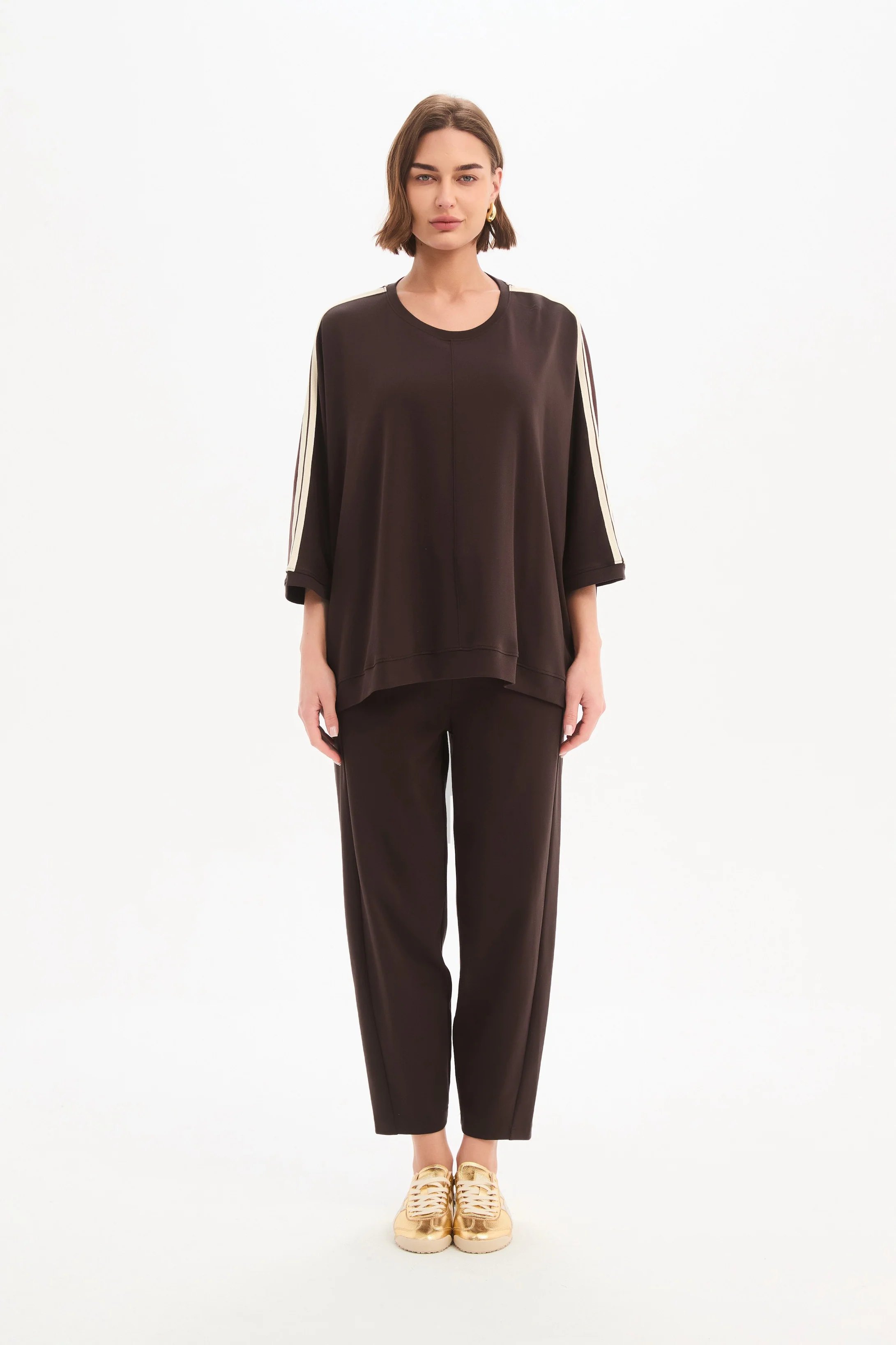 OVERSIZED 3/4 STRIPE SLEEVE TEE - Image 23
