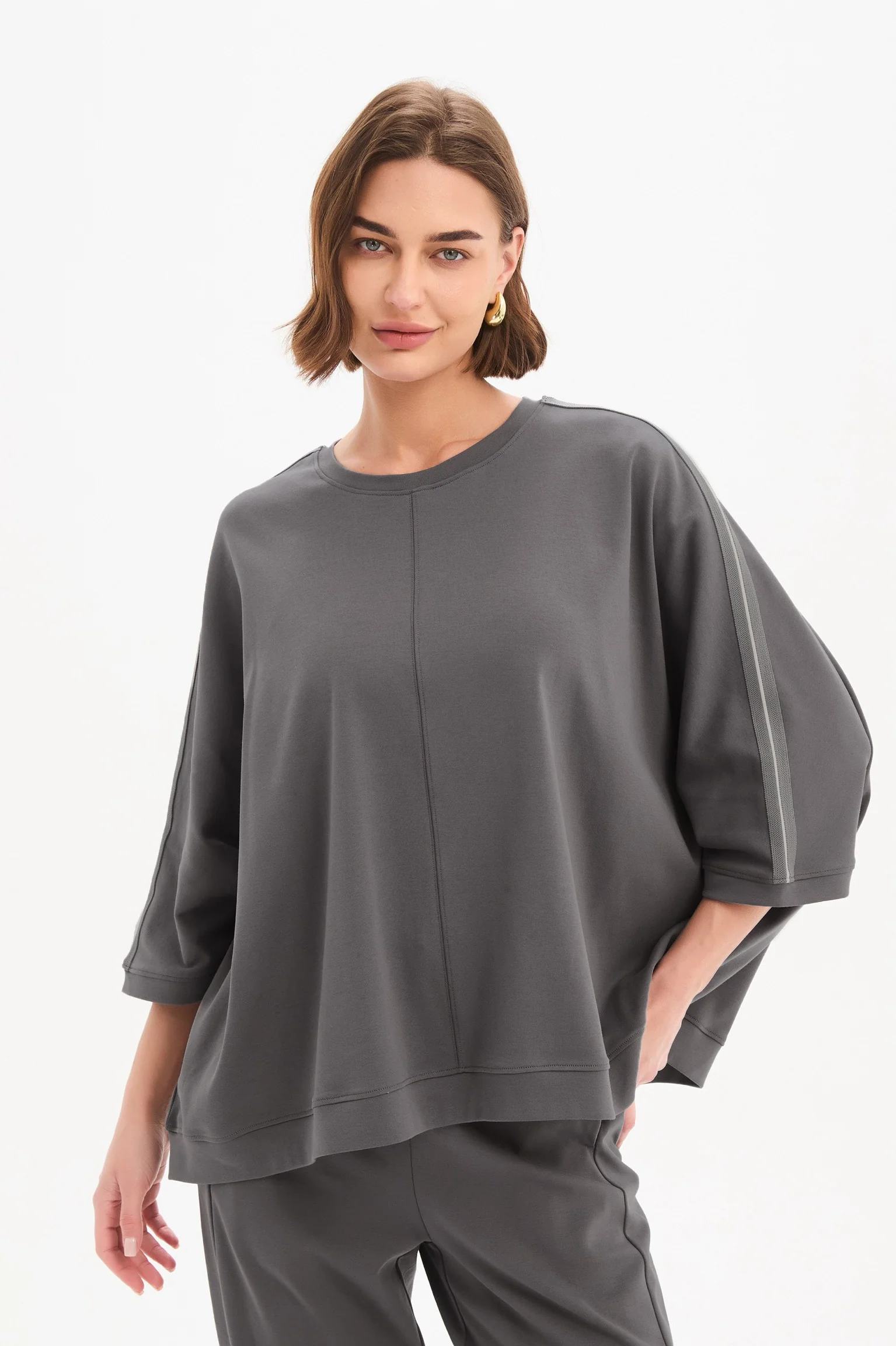 OVERSIZED 3/4 STRIPE SLEEVE TEE - Image 25