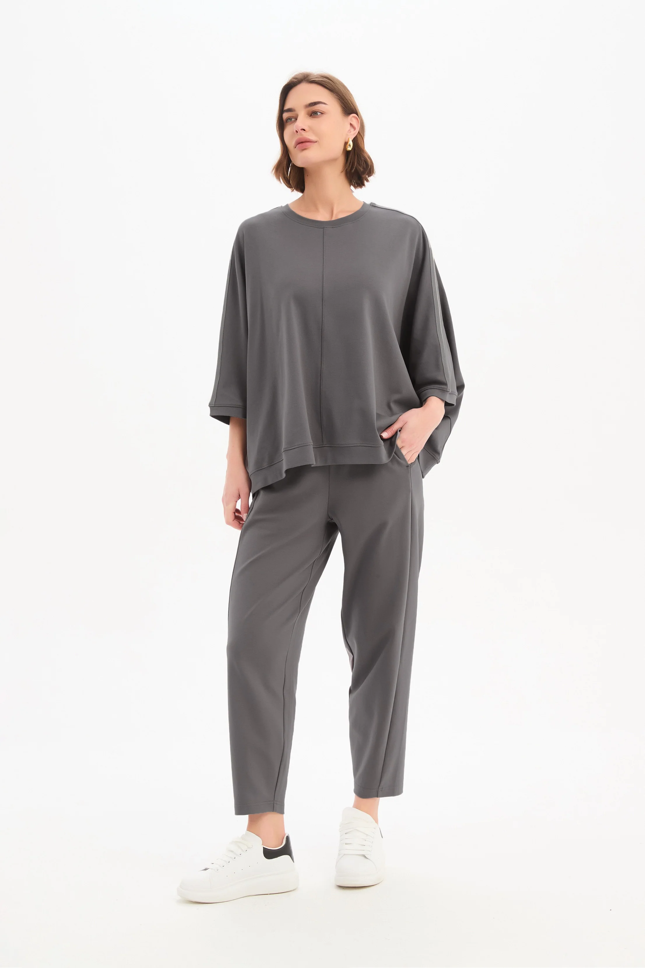OVERSIZED 3/4 STRIPE SLEEVE TEE - Image 26