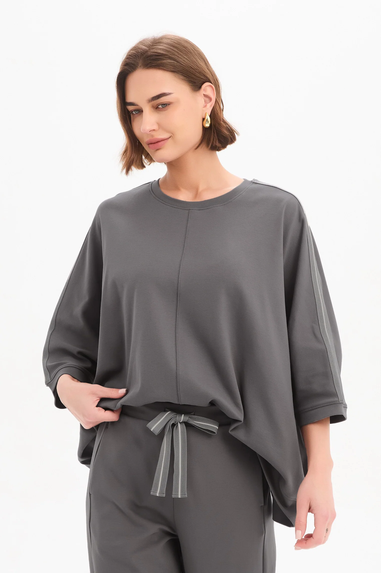OVERSIZED 3/4 STRIPE SLEEVE TEE - Image 27