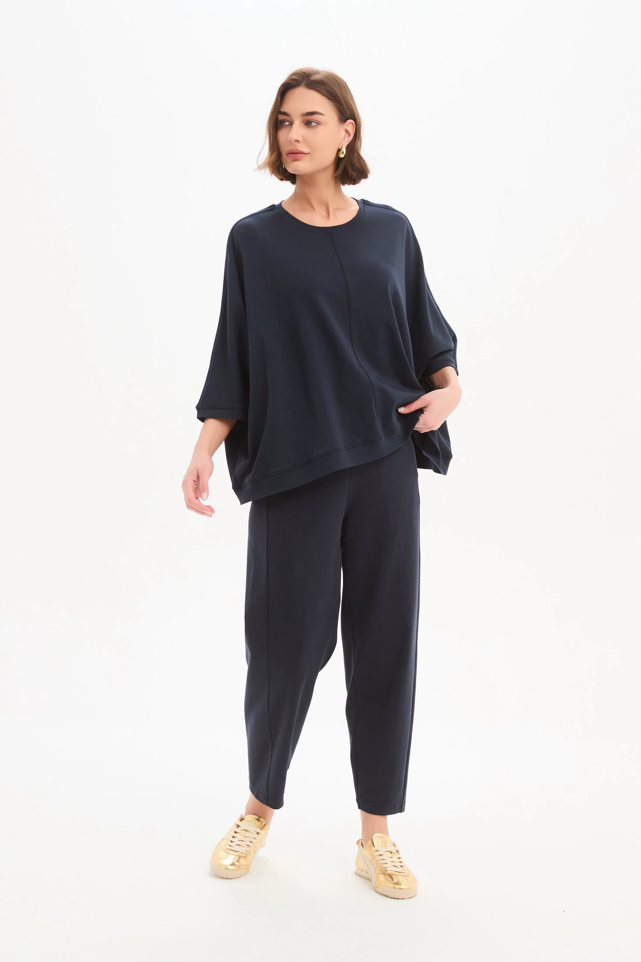 OVERSIZED 3/4 STRIPE SLEEVE TEE - Image 5