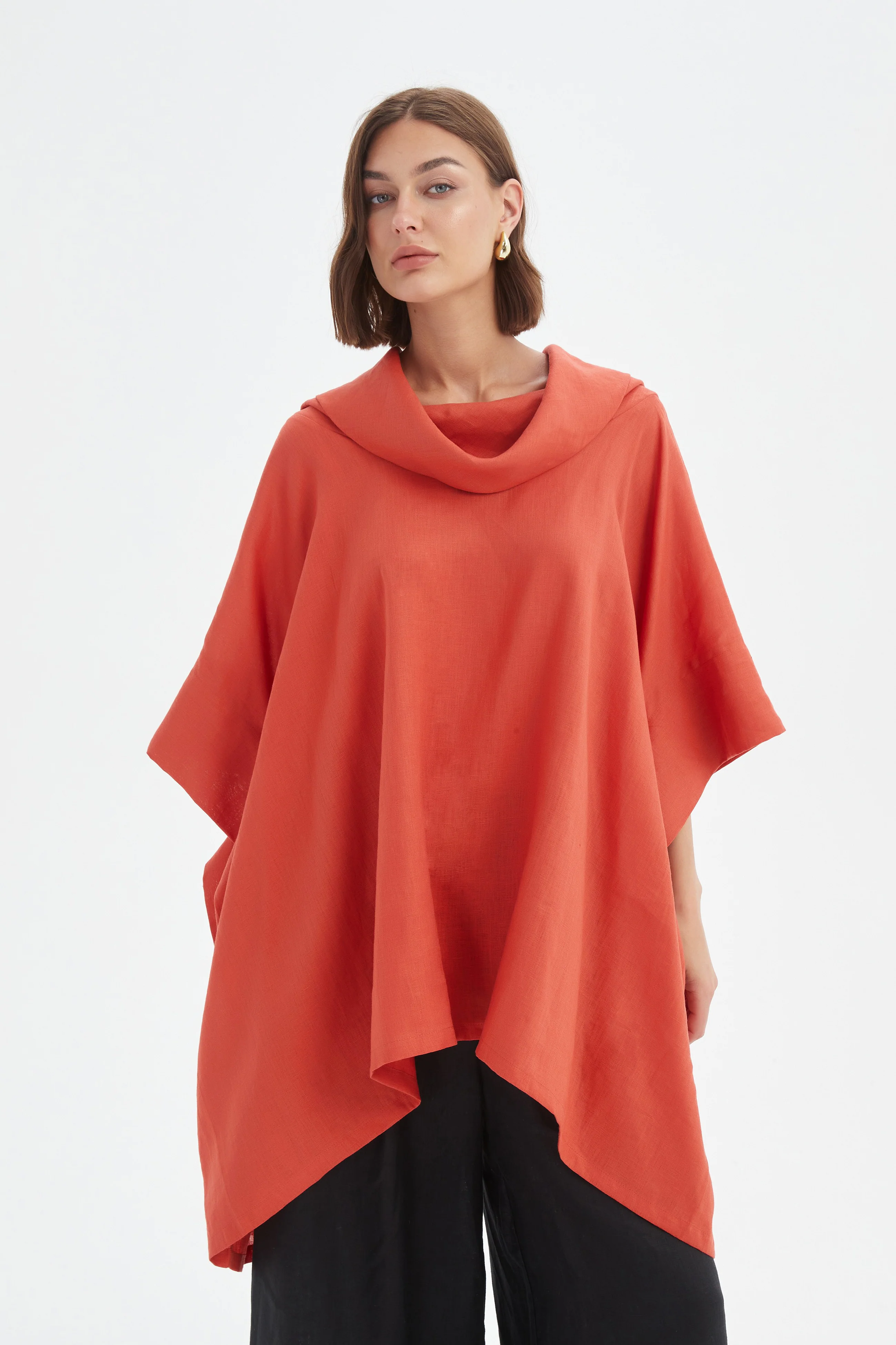 OVERSIZED COLLAR PONCHO - Image 8
