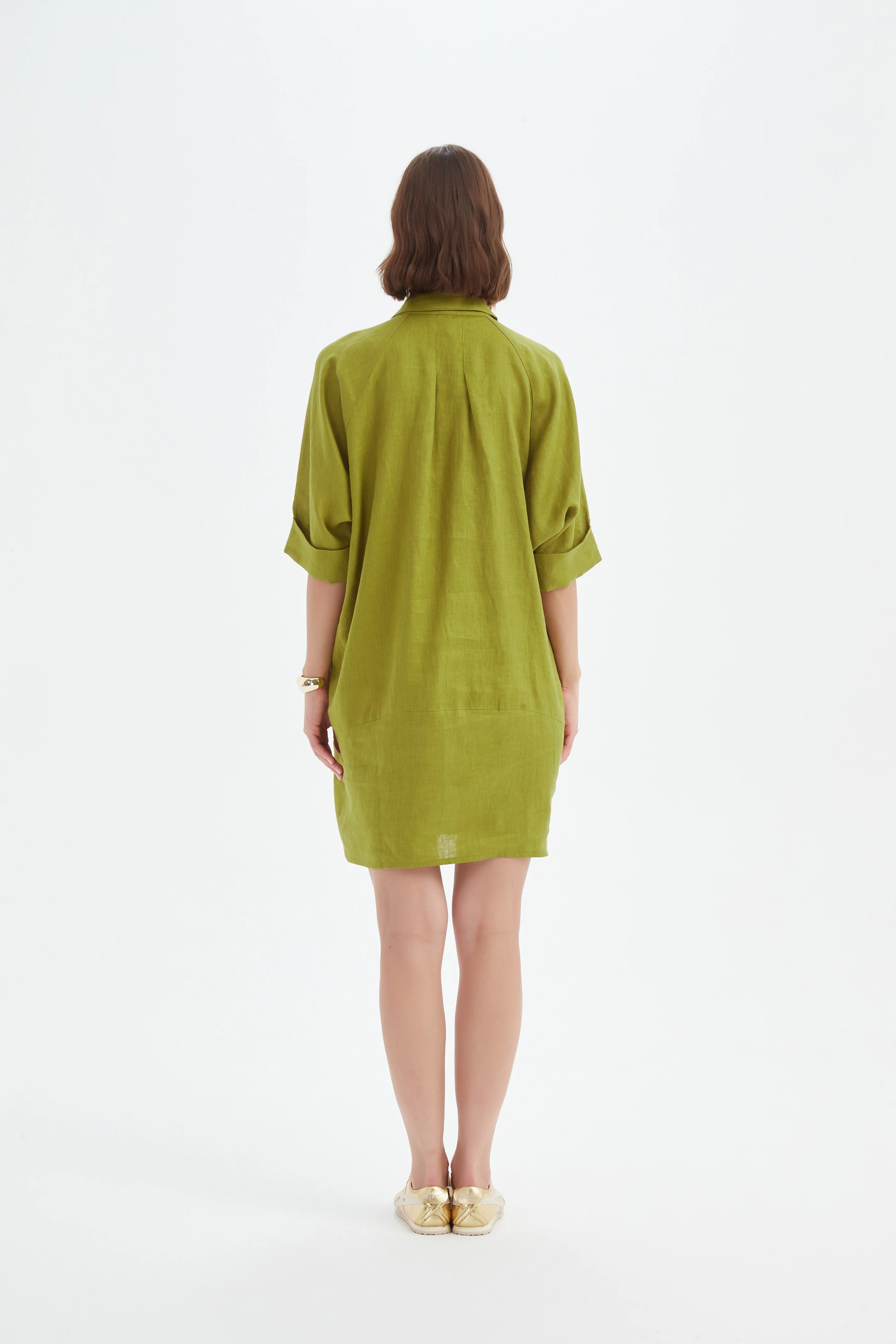 OVERSIZED LINEN SHIRT DRESS - Image 16