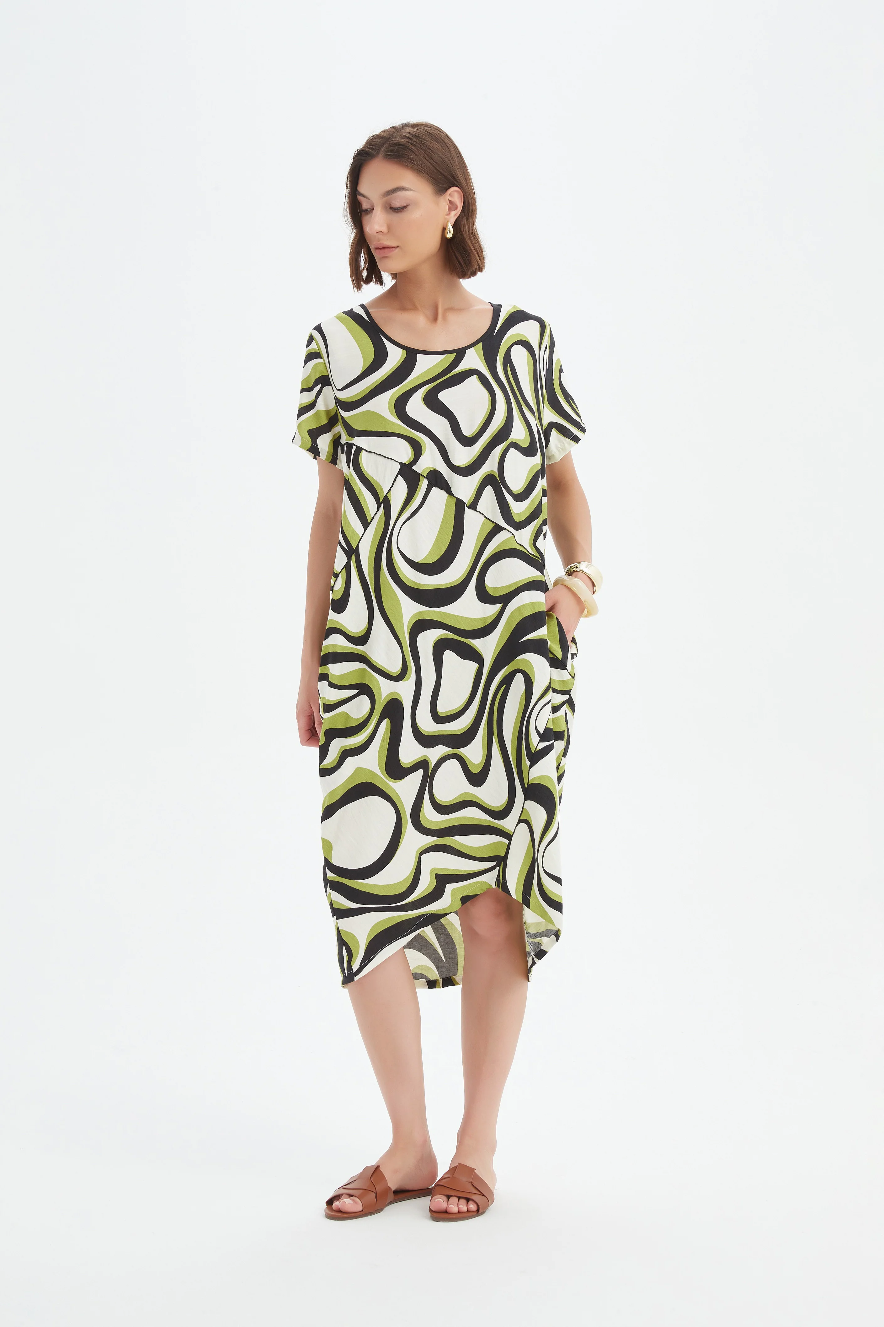 PANEL PRINT DRESS - Image 10