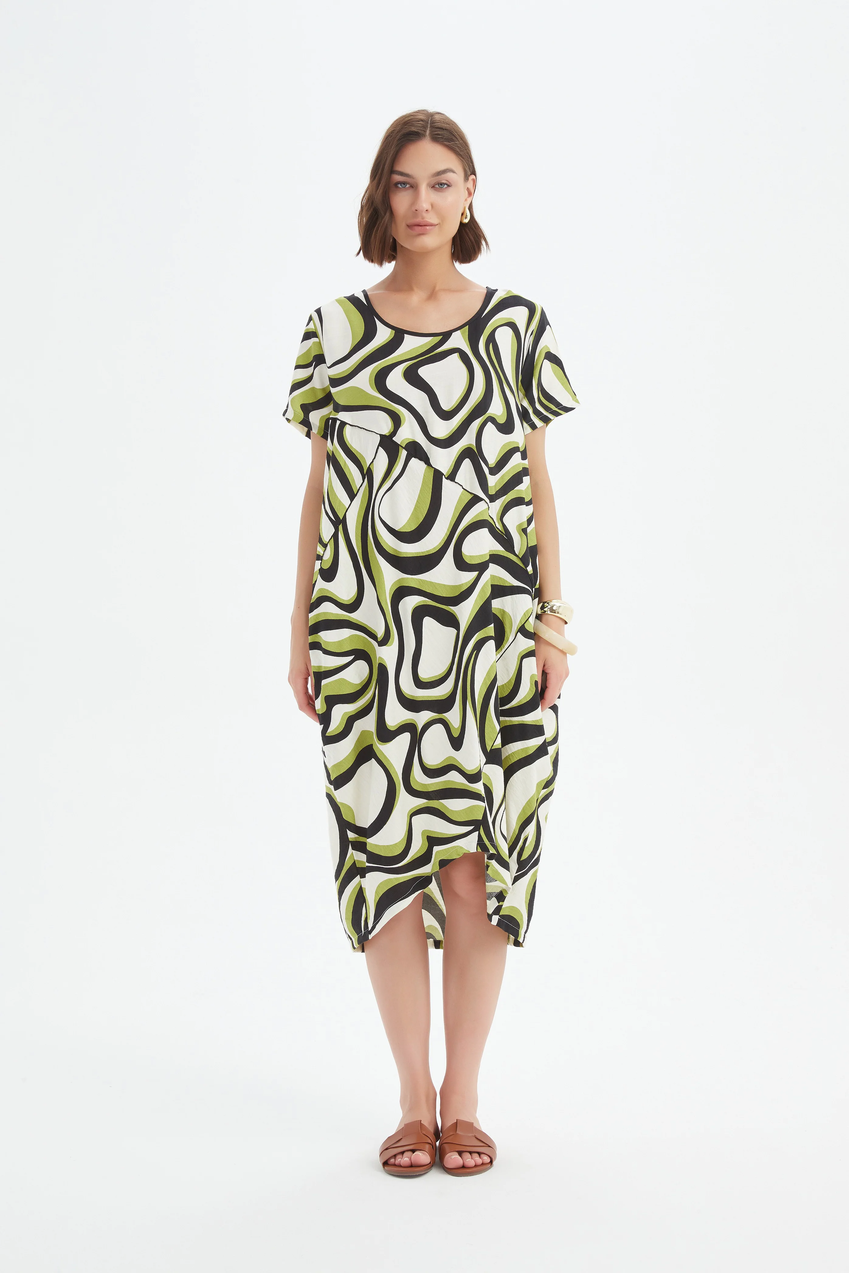PANEL PRINT DRESS - Image 11