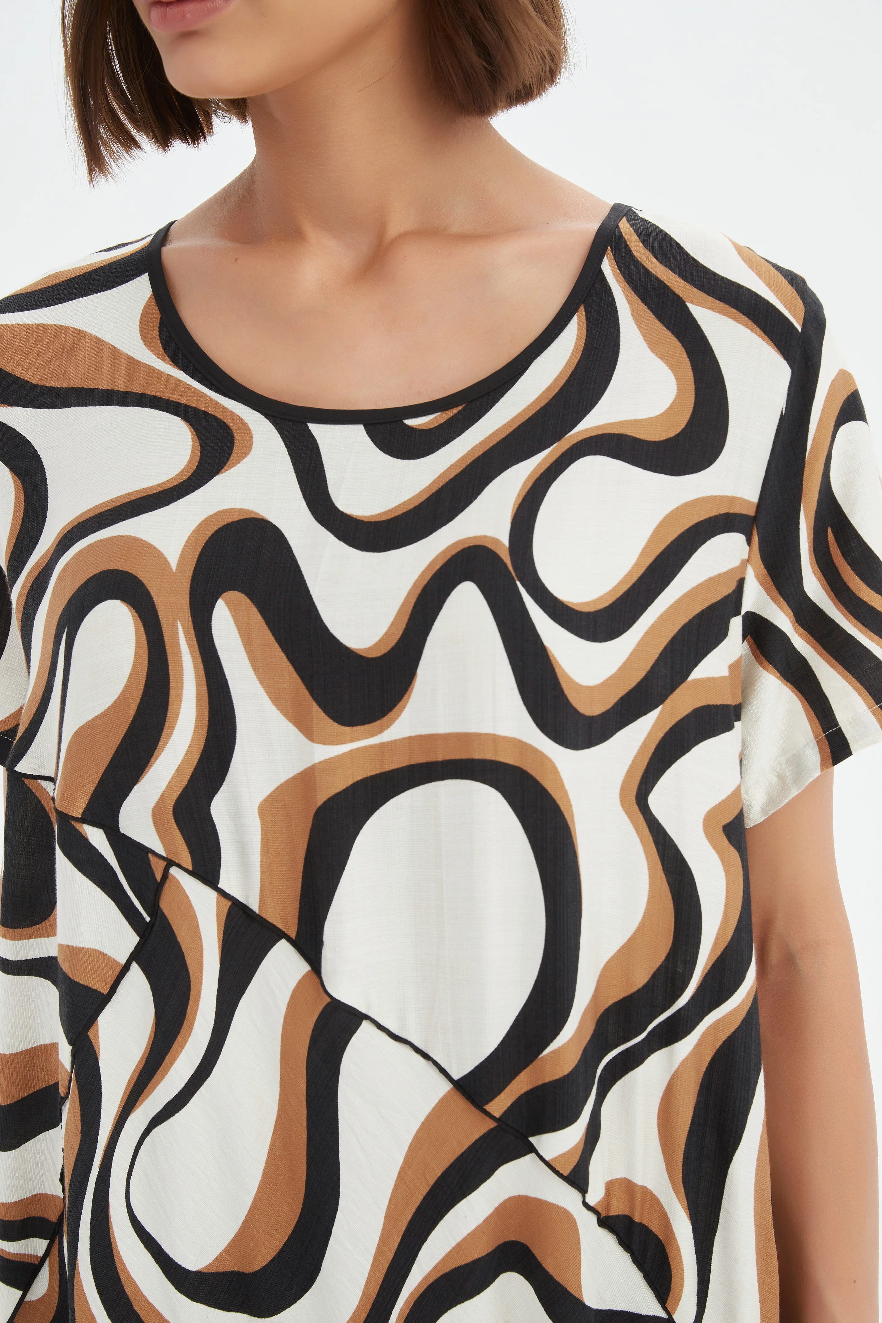 PANEL PRINT DRESS - Image 4