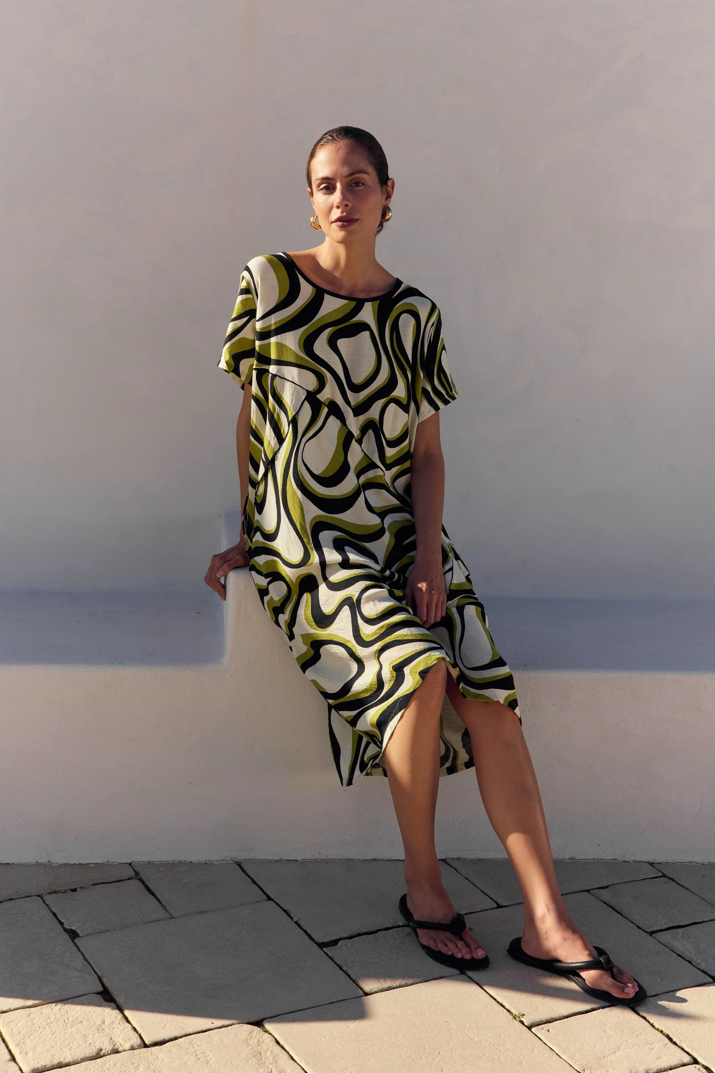 PANEL PRINT DRESS - Image 7