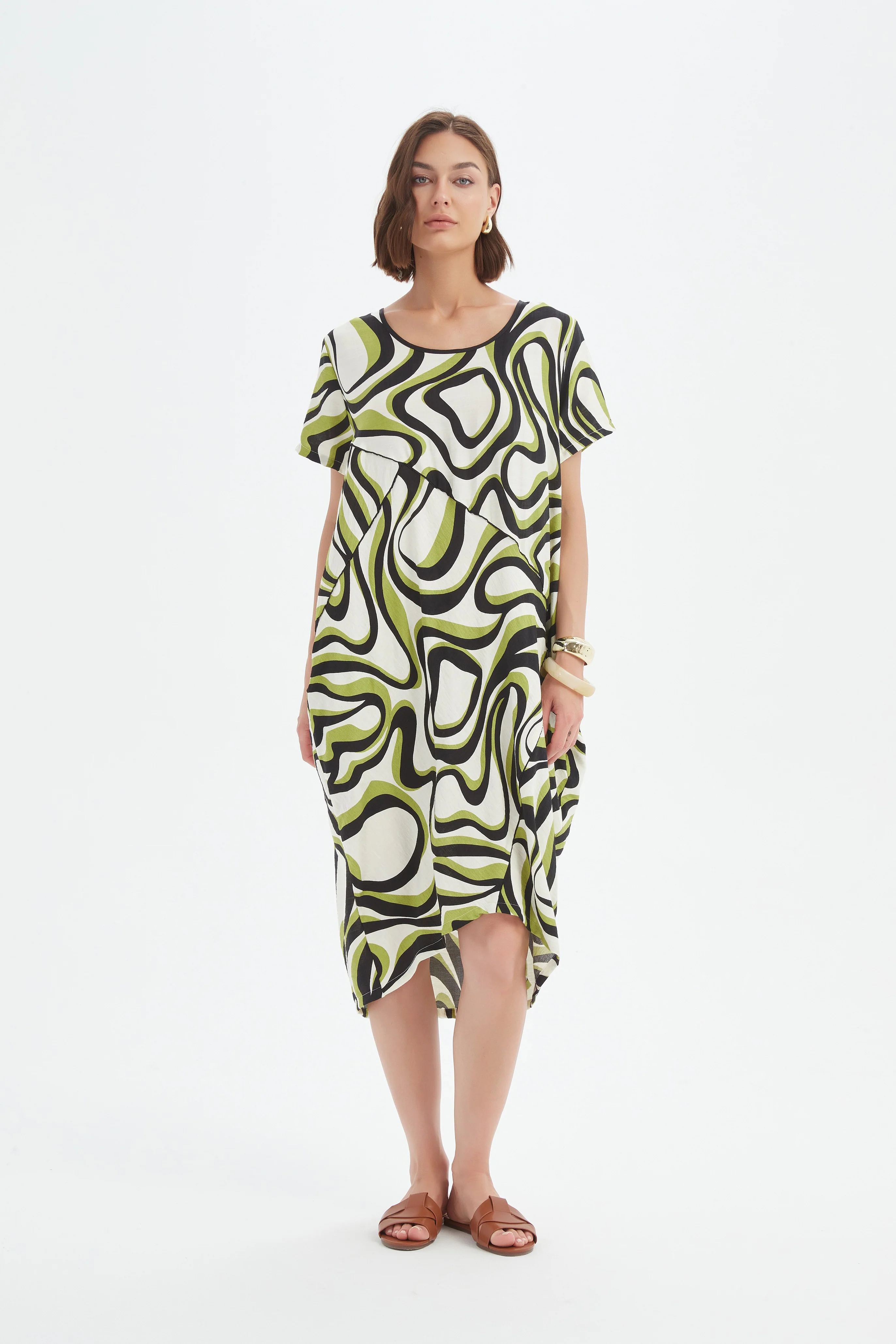 PANEL PRINT DRESS - Image 9