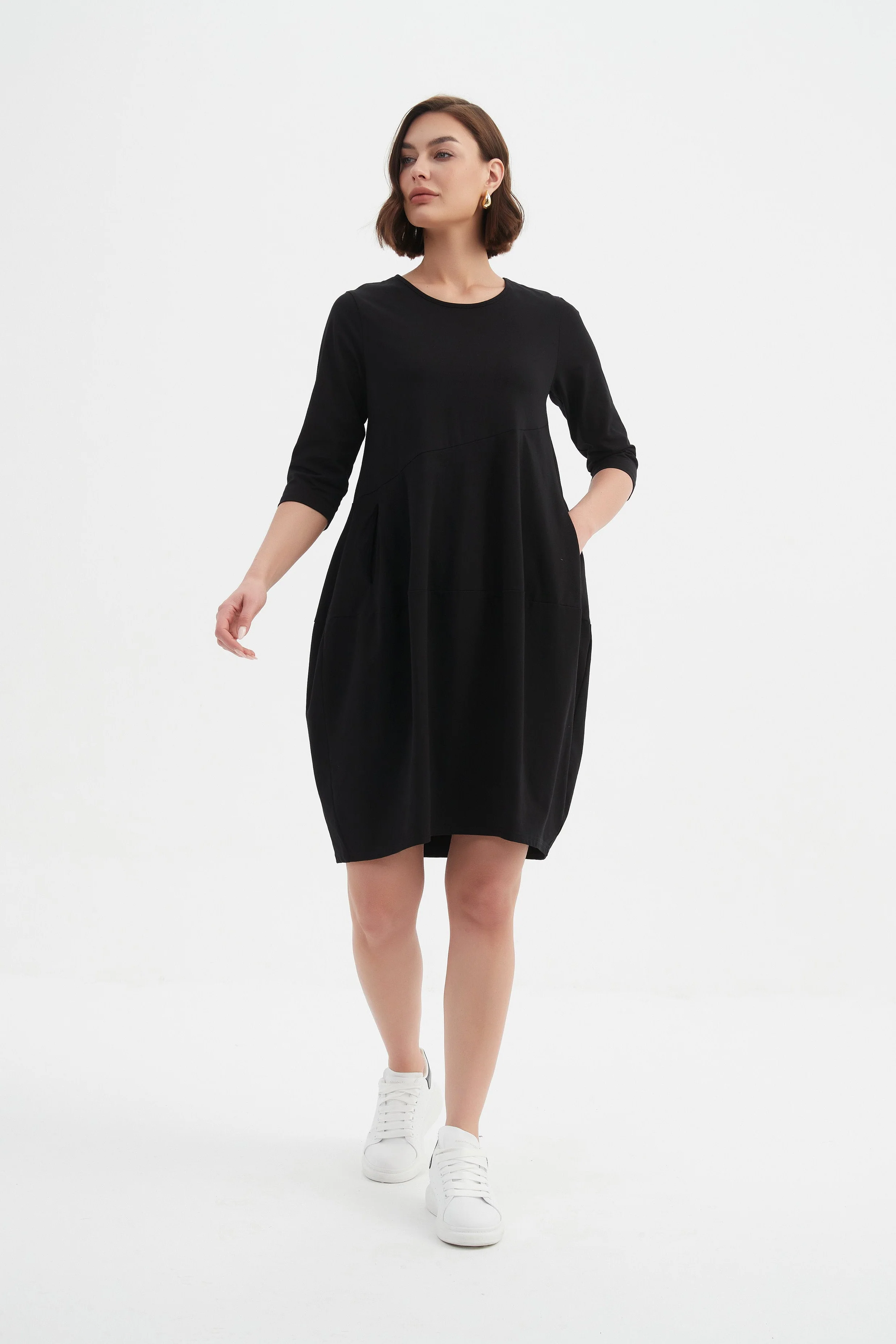 PETITE DIAGONAL SEAM WINTER DRESS - Image 13
